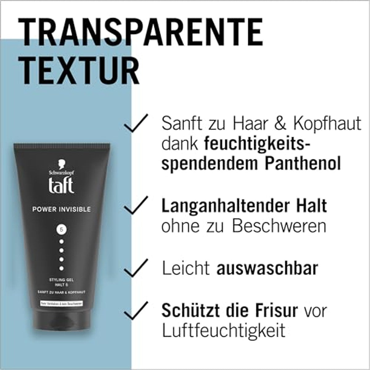 TAFT Gel Power Invisible Styling Gel 6 x 150 ml - Voordeelverpakking