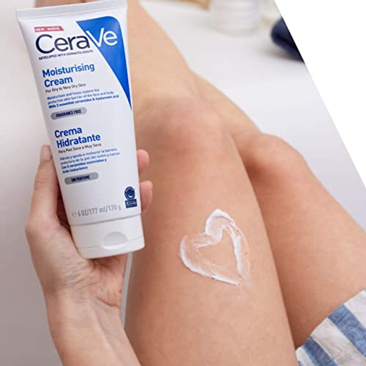 CeraVe Vochtinbrengende Crème 177 ml & Reinigingsgel tegen Puistjes 236 ml - 3-pack