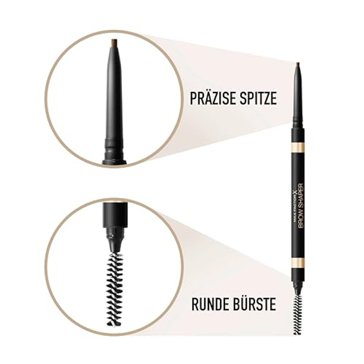 Max Factor Brow Shaper voor perfect gevormde wenkbrauwen, eenvoudig aan te brengen, 1 g – Max Factor