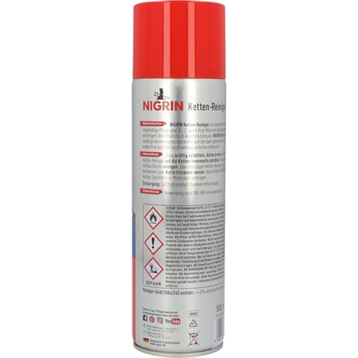 NIGRIN 73889 kettingreiniger 3 x 500 ml - Voordeelverpakking