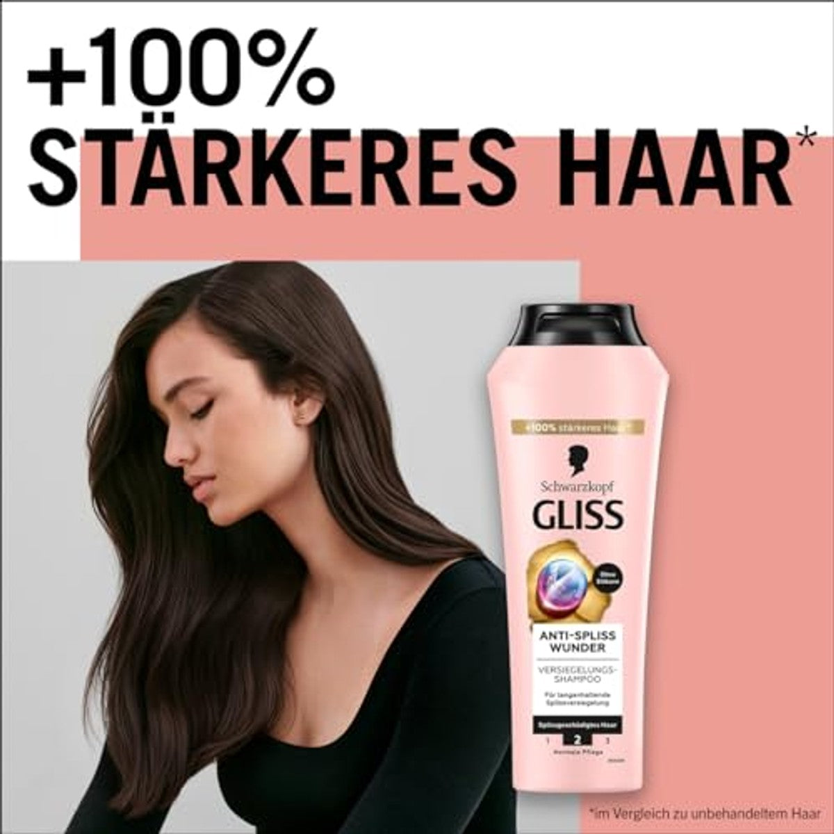 Gliss Kur Shampoo Anti-Splijten Wunder 250 ml - 6 stuks