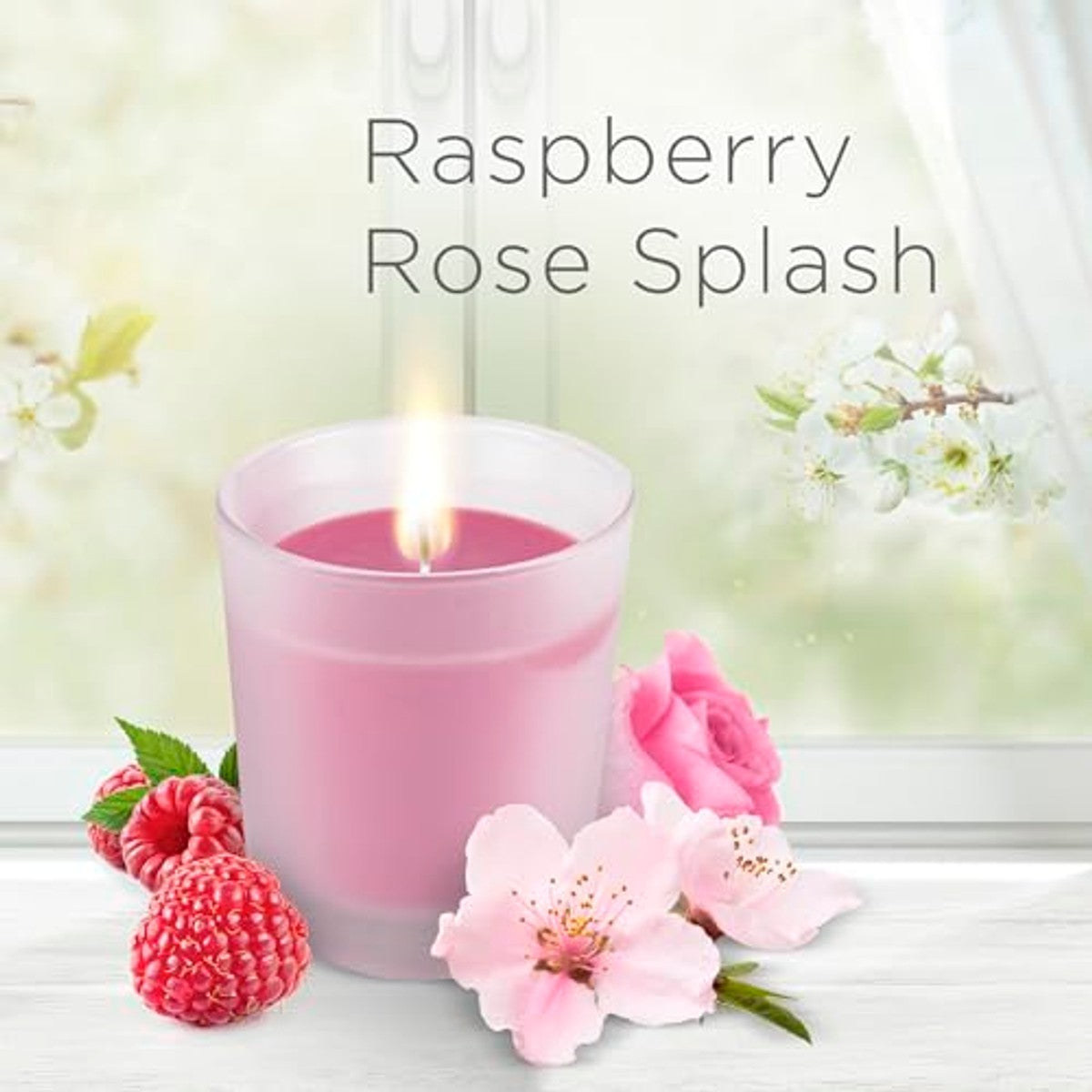 Air Wick Feel-good geurkaars DUO Raspberry Rose Splash 2 kaarsen - 3-pack – foto 5