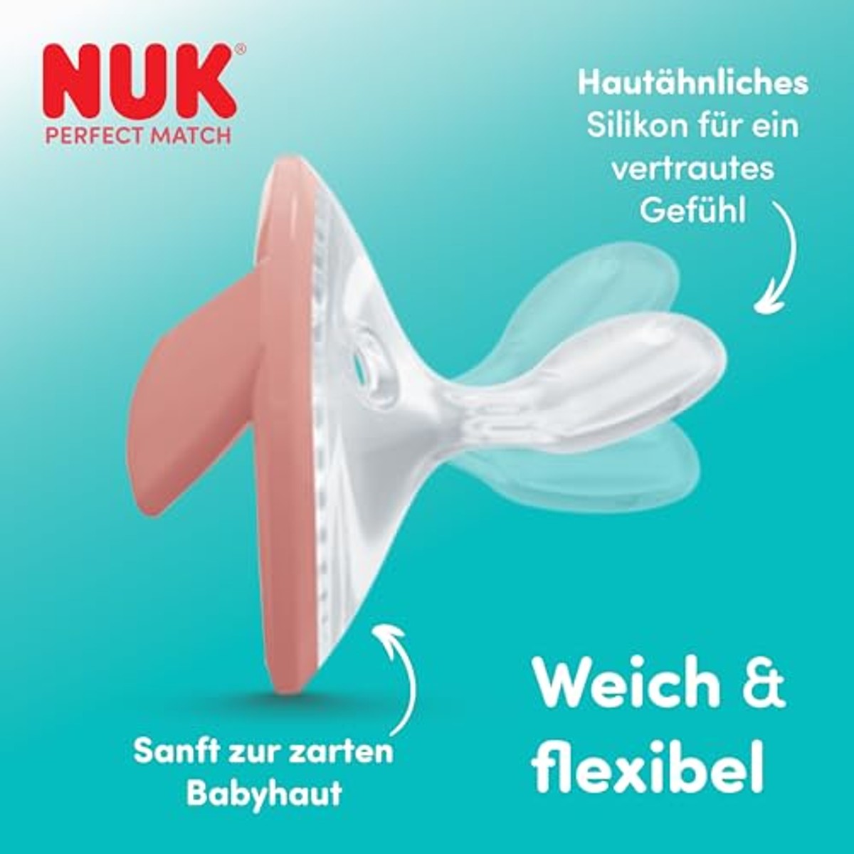 NUK Perfect Match Fopspeen 0-6 maanden Groen/Blauw 2 stuks – NUK