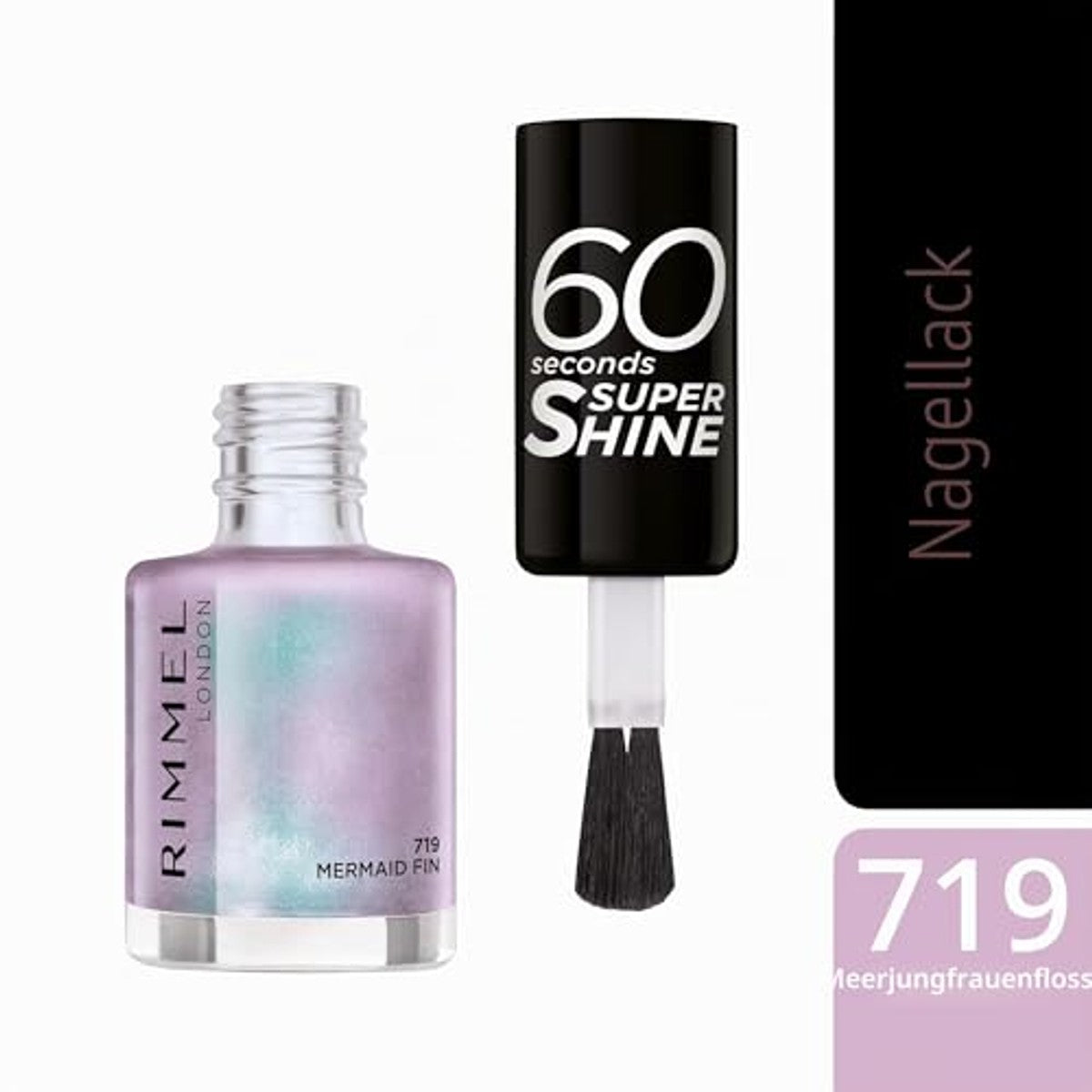 Rimmel 60 Seconds Super Shine Nagellak, zeemeerminnenstaart – Rimmel London