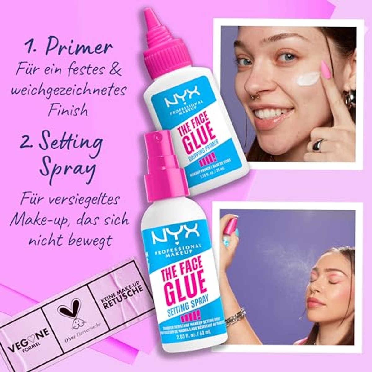 NYX PROFESSIONAL MAKEUP The Face Glue Gripping Primer 35 ml - 6 stuks