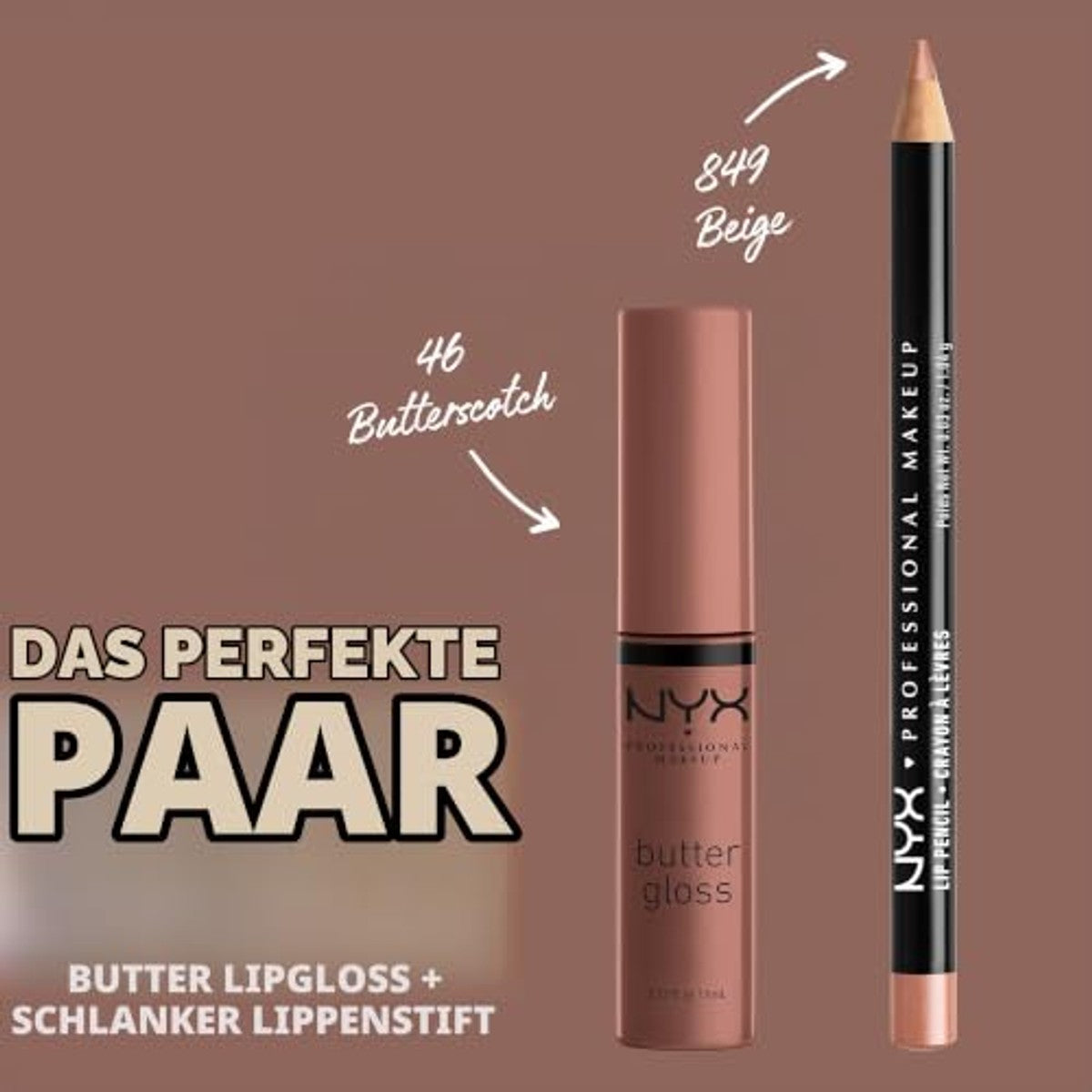 NYX PROFESSIONAL MAKEUP Boter Gloss 46 Butterscotch - 3 stuks