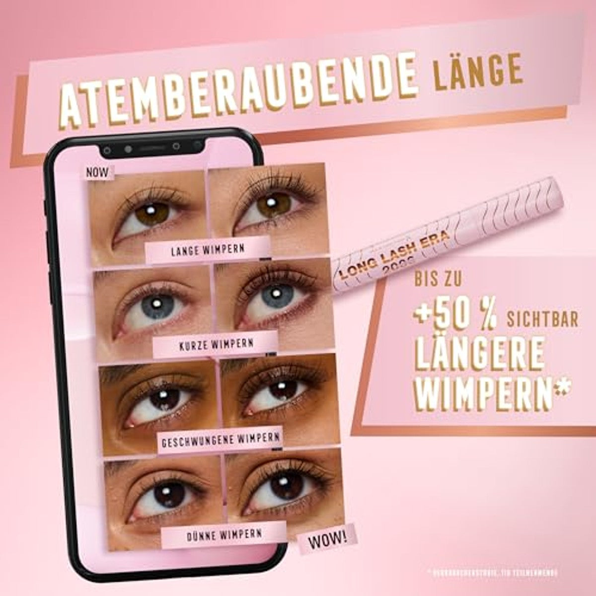 Max Factor 2000 Calorie Long Lash Era Mascara, Tubing Mascara voor zichtbaar langere wimpers, veegvast, kleur 002 zwart bruin – Max Factor
