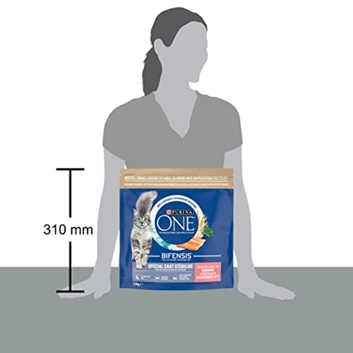 Purina One: Gesteriliseerd Cat One droogvoer met zalm, tonijn en tarwe: 1,5 kg, 6 stuks (6 x 1,5 kg, totaal 9 kg) – PURINA ONE