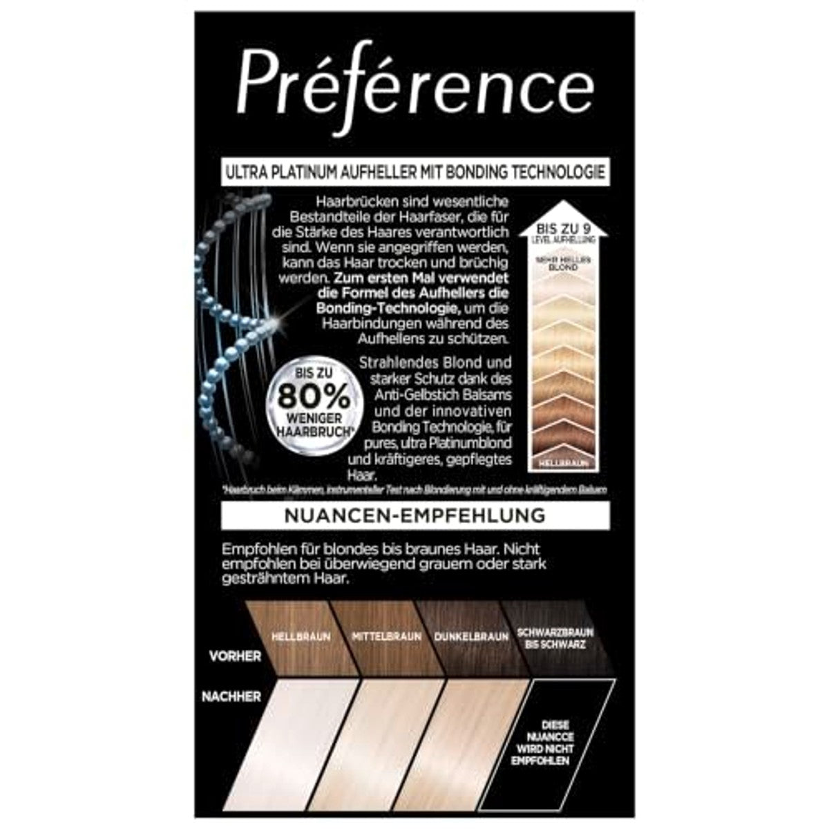 L'Oréal Paris Préférence Le Blonding licht platinablond 6 x 9 l - Voordeelverpakking