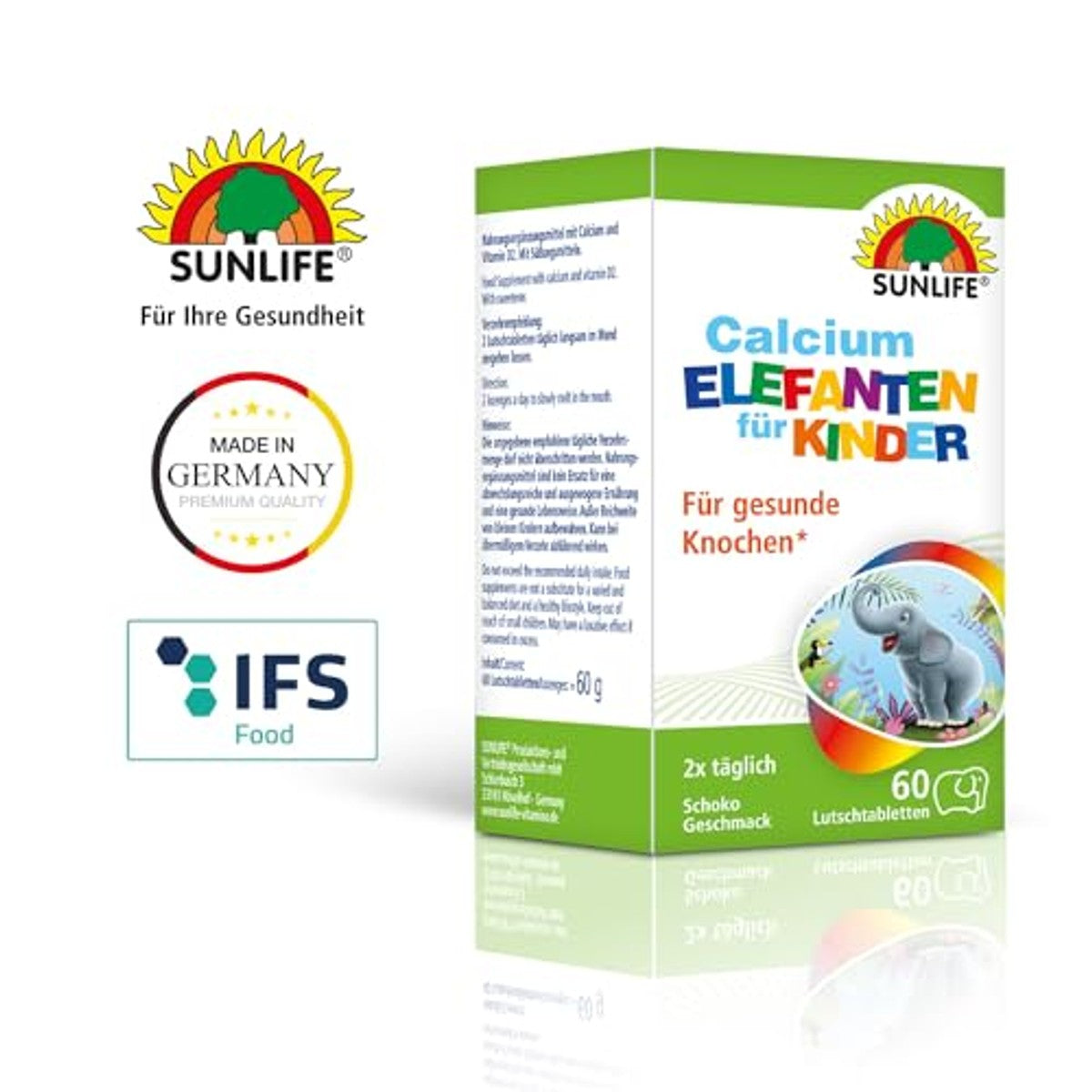 Sunlife calcium chocolade olifanten zonder suiker – Sunlife