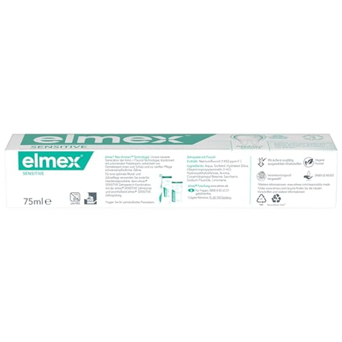 ELMEX Sensitive Tandpasta voor pijngevoelige tanden, 75 ml – ELMEX