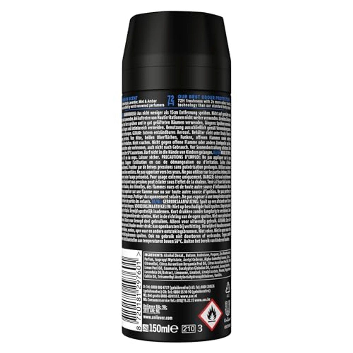 Axe Premium Bodyspray Blue Lavender deodorant 3 x 150 ml - Voordeelverpakking