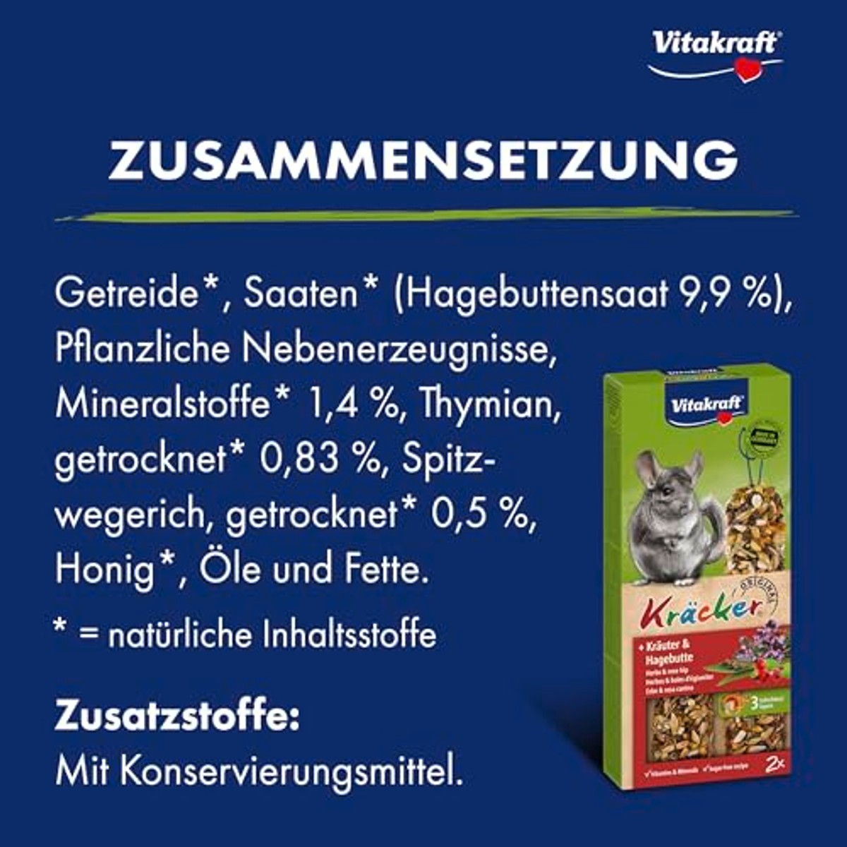 Vitakraft Kruiden knabbelstokjes knaagdiersnack 10 x 112 g - 6-pack
