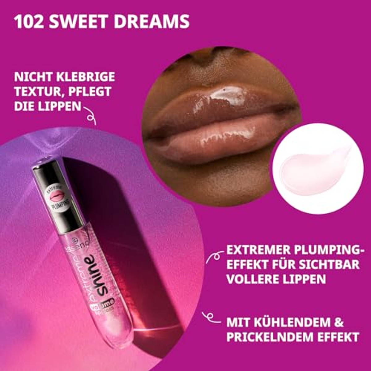 essence extreme shine volume lipgloss 102 Sweet Dreams 5 ml - 6-pack