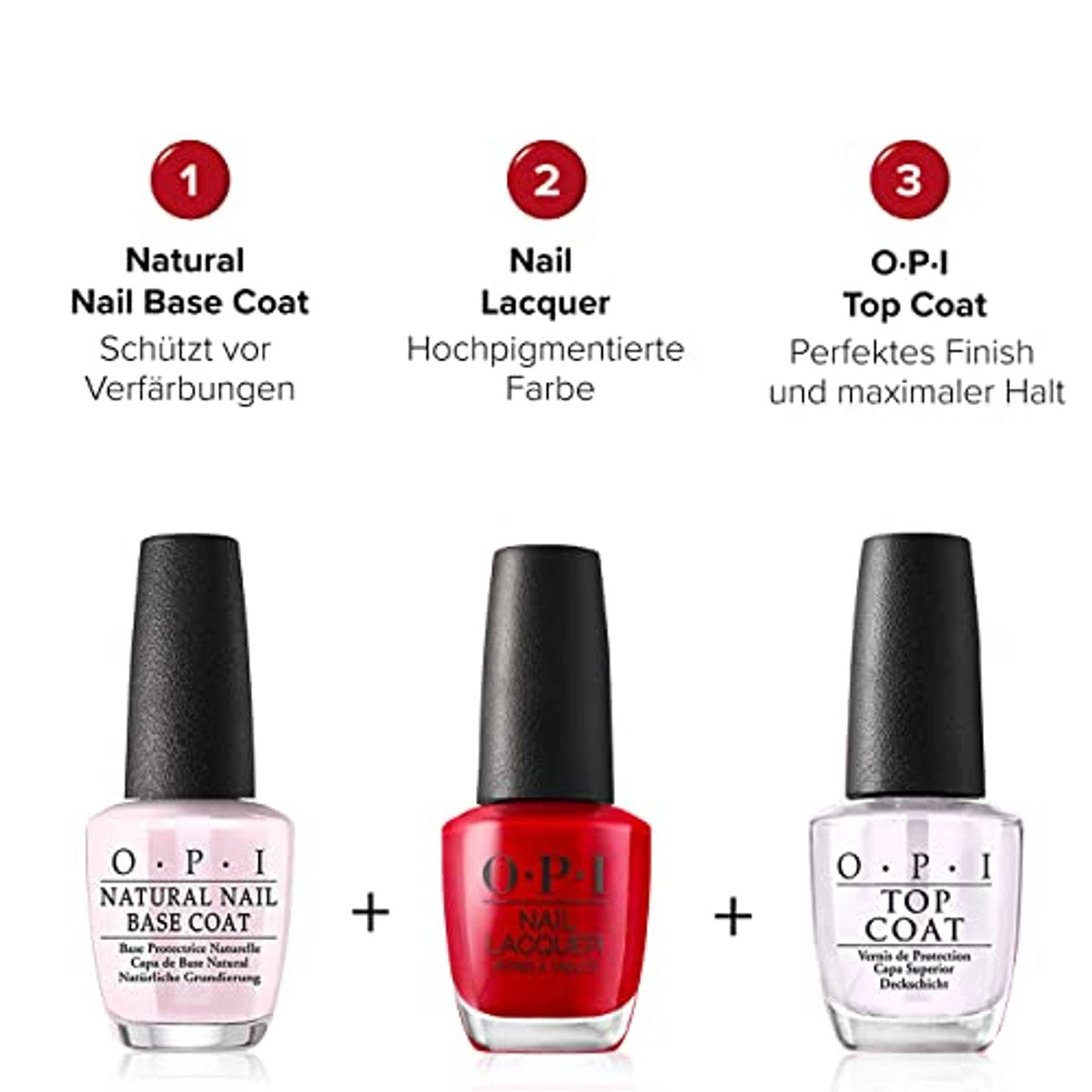 OPI Nail Lacquer Big Apple Red Rode Nagellak 15 ml - 3-pack – foto 5
