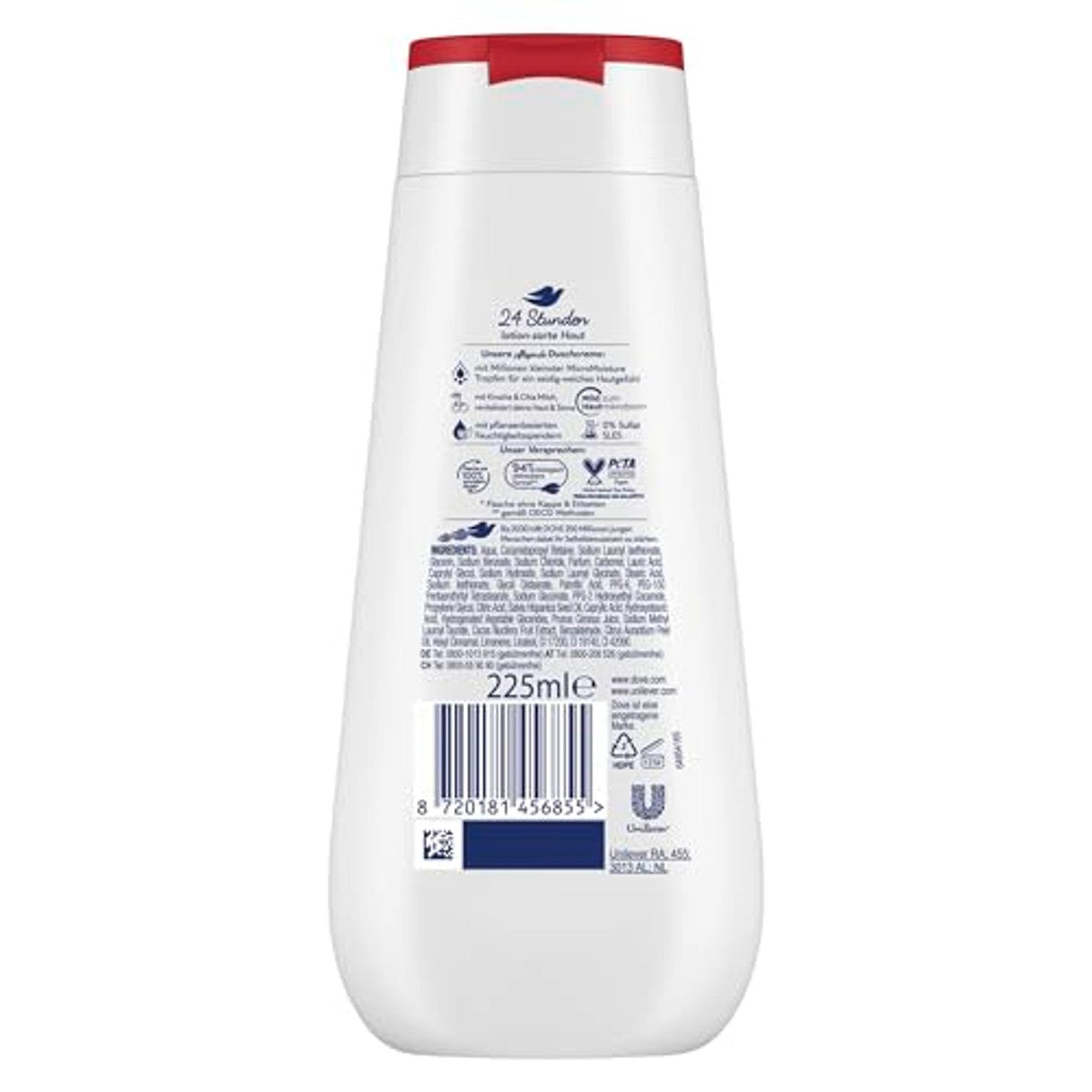 Dove Advanced Care Douchecrème Vitaliserende Verzorging 3 x 225 ml - Voordeelverpakking
