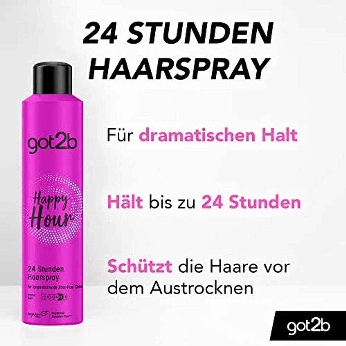 got2b Happy Hour Grip 5 Haarspray 3 x 300 ml - Voordeelverpakking