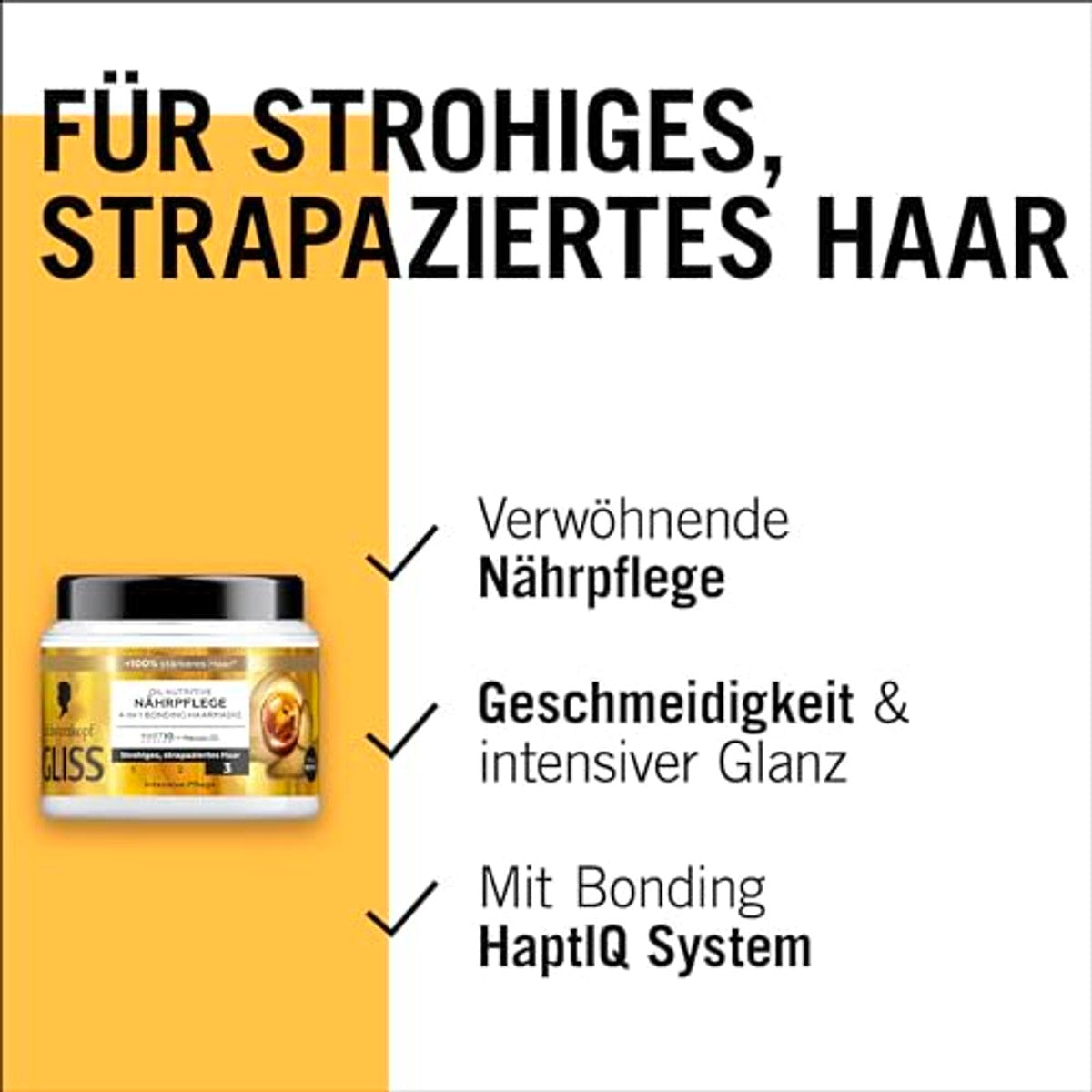Gliss 4-in-1 voedingsverzorging Oil Nutritive 6 x 400 ml - Voordeelverpakking