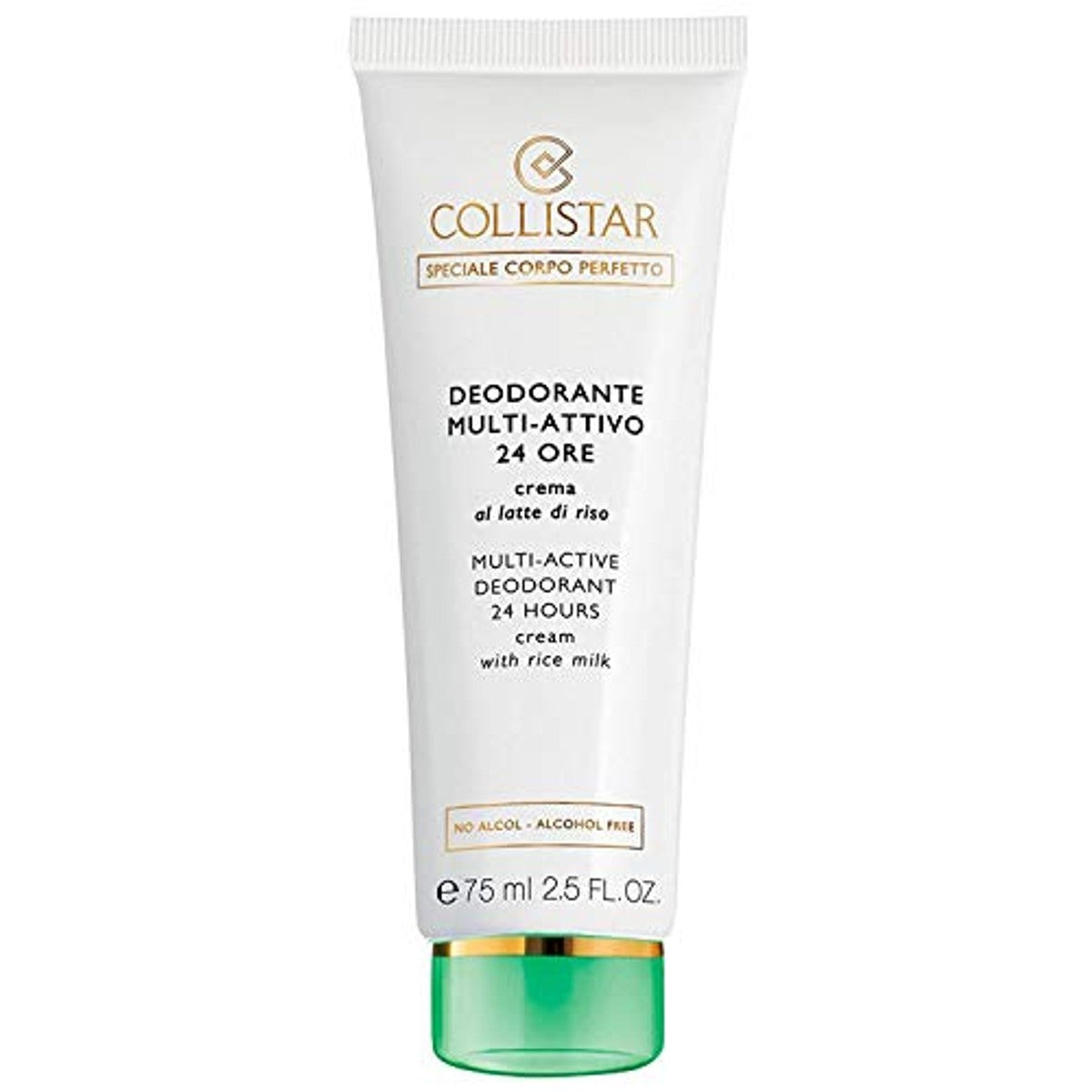 Collistar Multi-actieve Crème-deodorant 48 uur met Rijstmelk 75 ml - 3-pack
