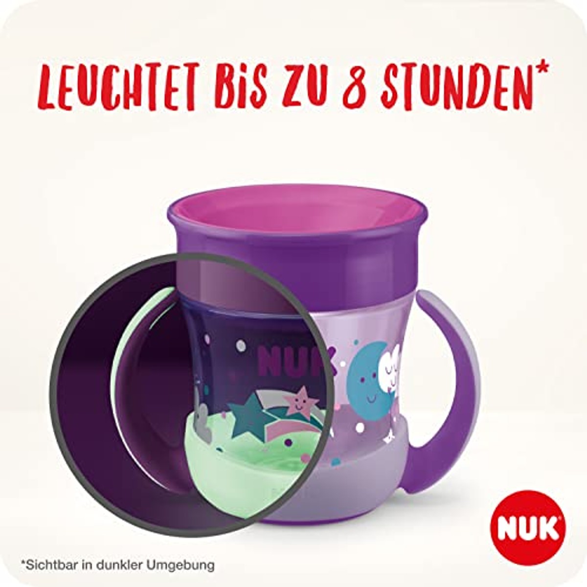 NUK Mini Magic Cup Night drinkbeker 160 ml, 2 stuks – NUK