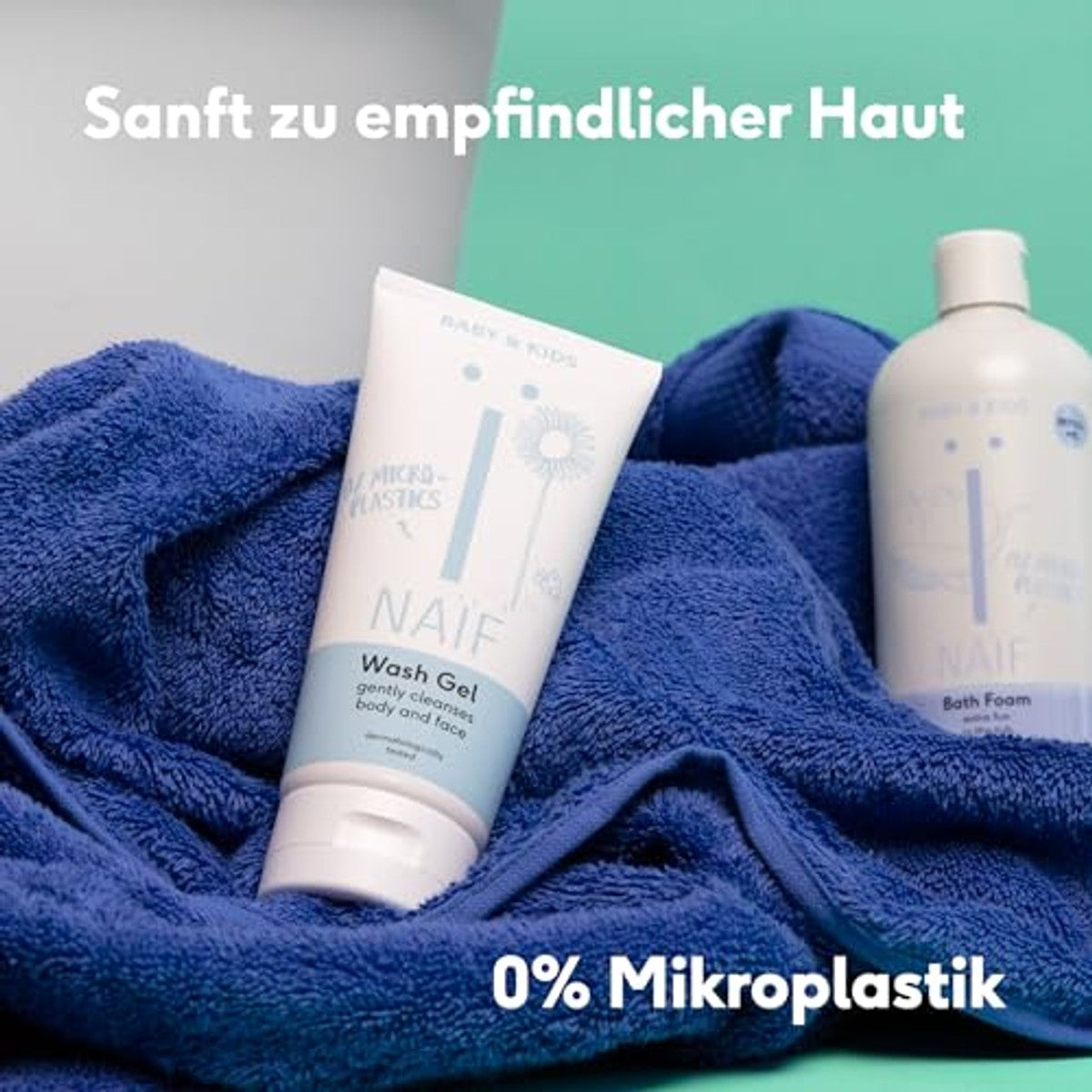 Naïf Verzorgende Wasgel voor Baby's en Kinderen 3 x 500 ml - Voordeelverpakking