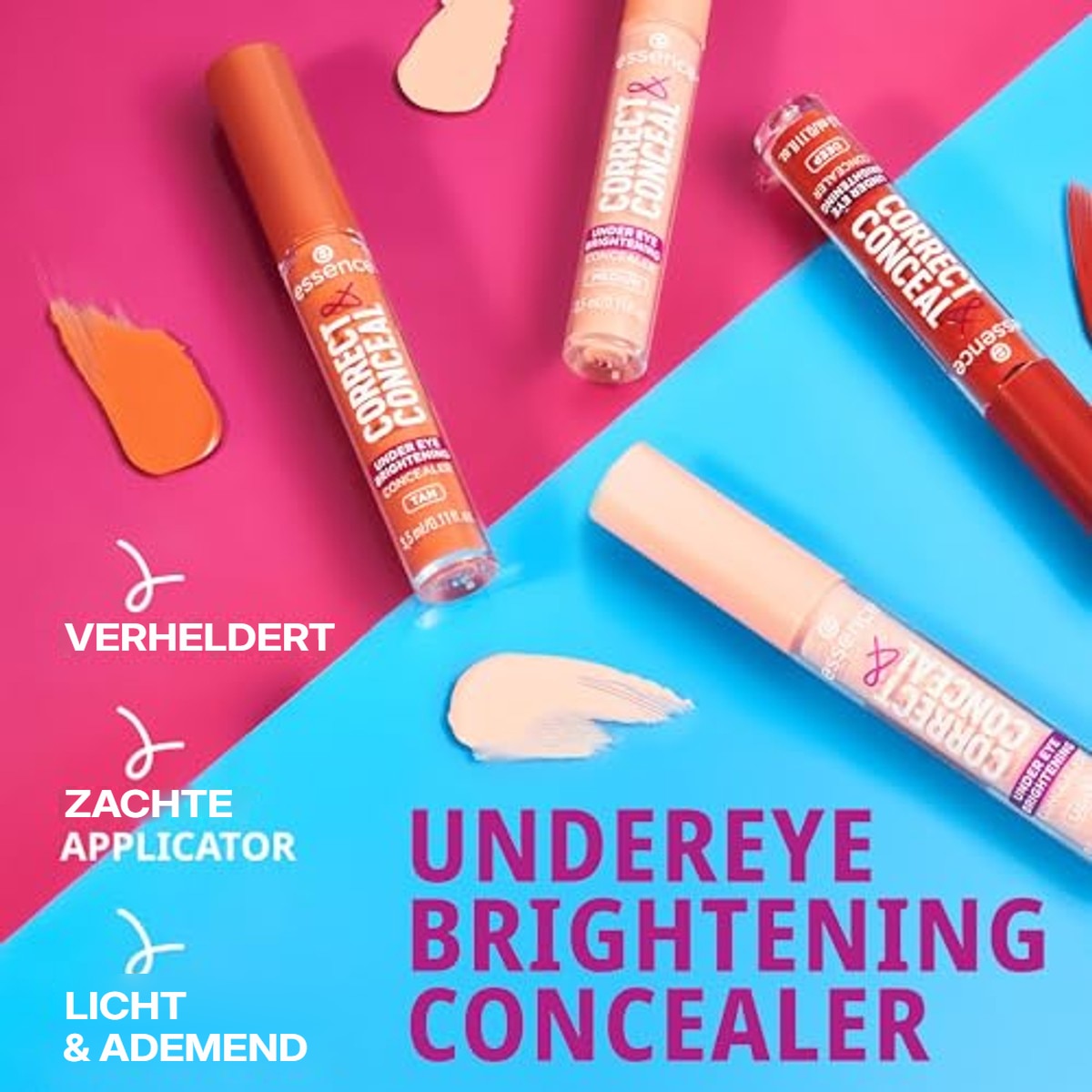 essence Correct & Conceal concealer onder ogen roze 10 - 6-pack – foto 5