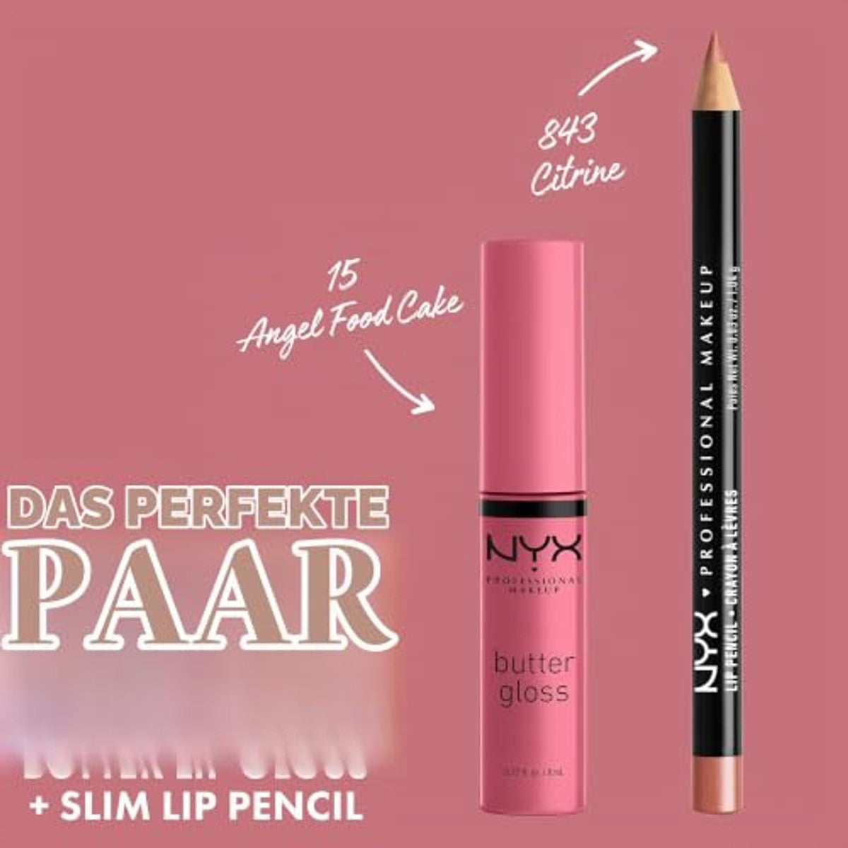 NYX PROFESSIONAL MAKEUP Boter Gloss 15 Angel Food Cake - 3 stuks