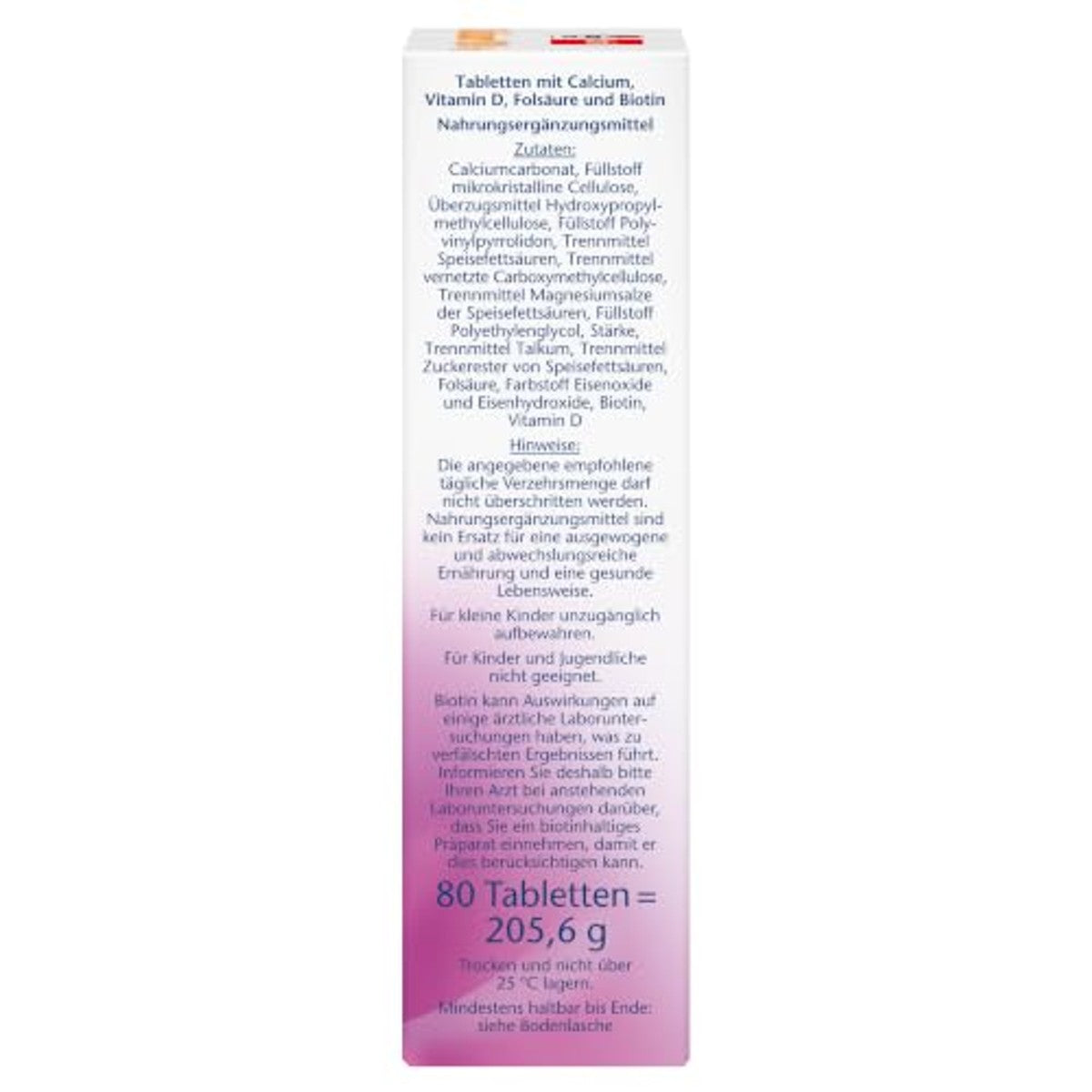 Doppelherz Calcium 900 + D3 + biotine + foliumzuur – Doppelherz