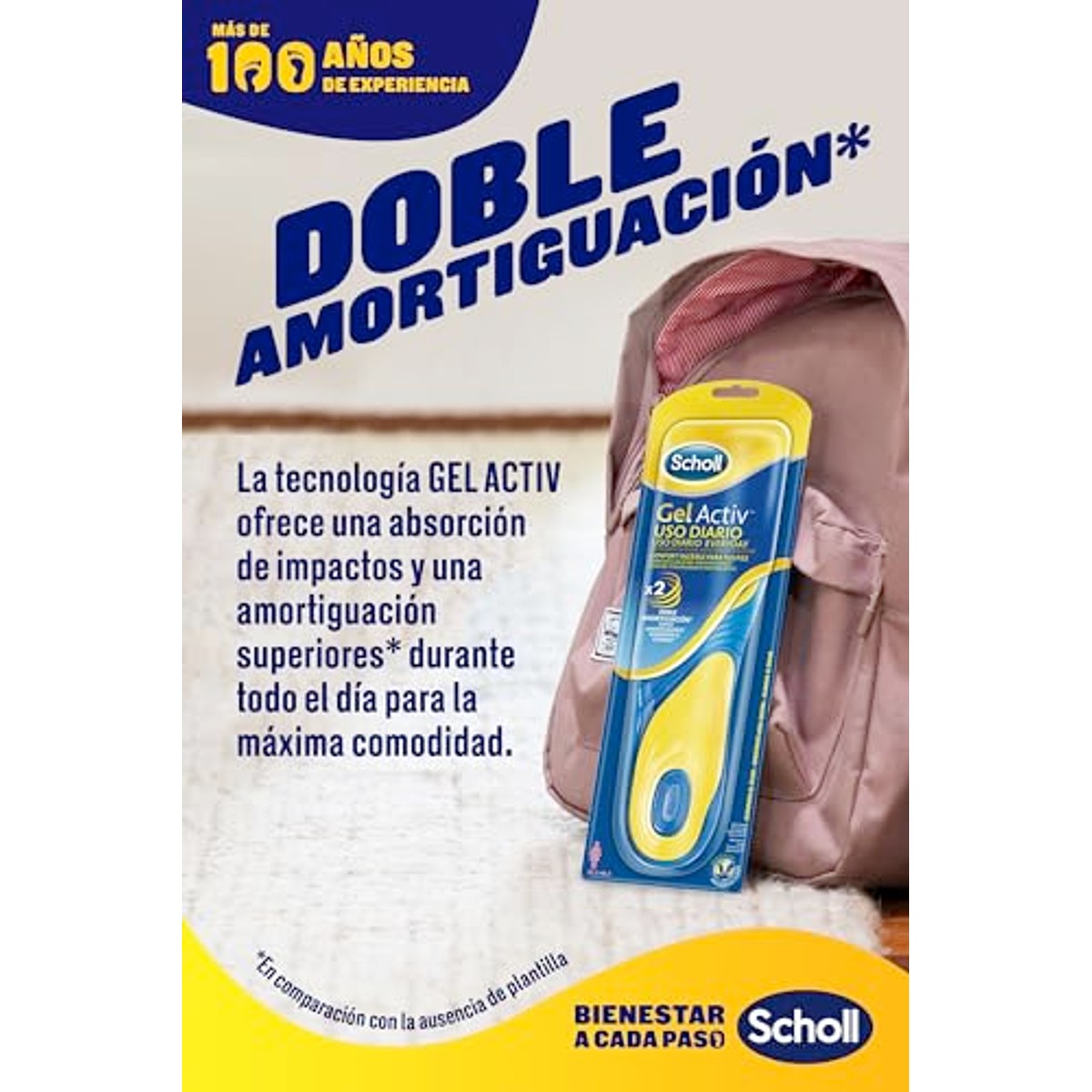 Dr. Scholl's Plantillas Gel Activ.U.Diar M C/4 - 3-pack
