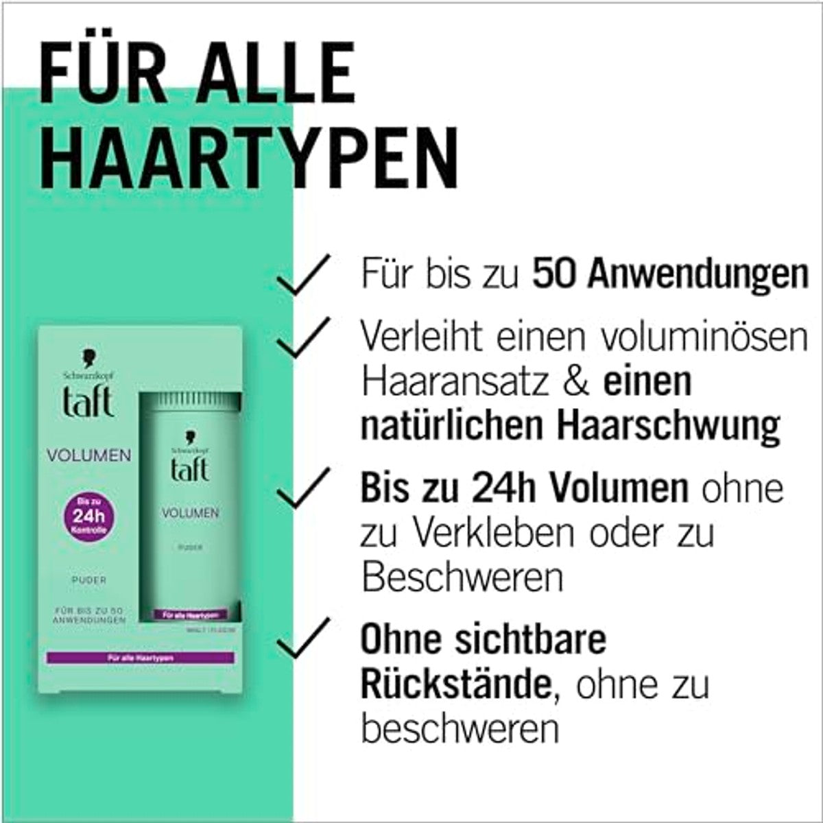 TAFT Haarstyling Poeder Volume 10 g – TAFT
