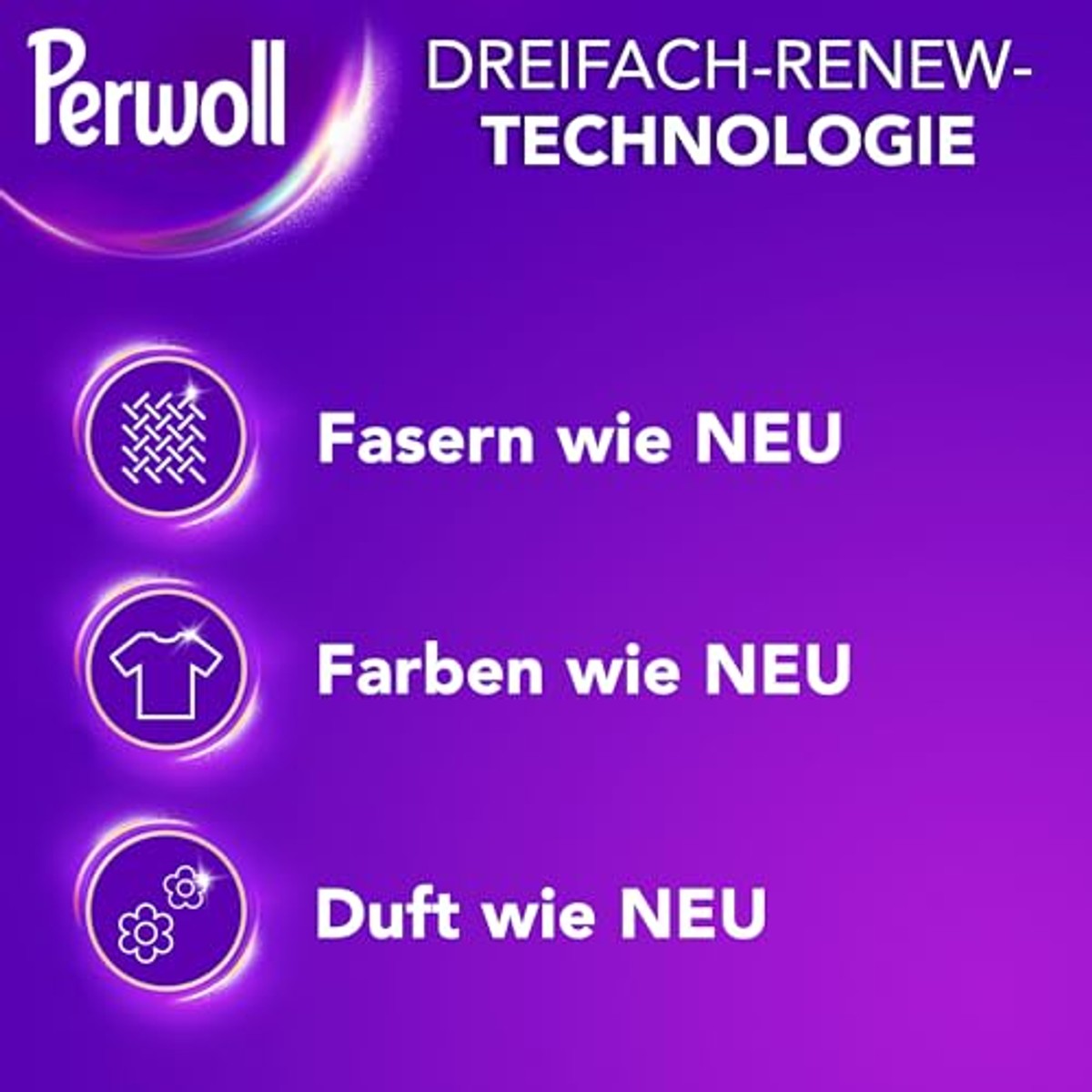 Perwoll Renew Caps Black Wasmiddel (19 wasbeurten), All-in-1 Wasmiddeldoppen reinigen zacht en vernieuwen kleuren en vezels, voor alle donkere textiel, met drievoudige Renew-technologie – Perwoll