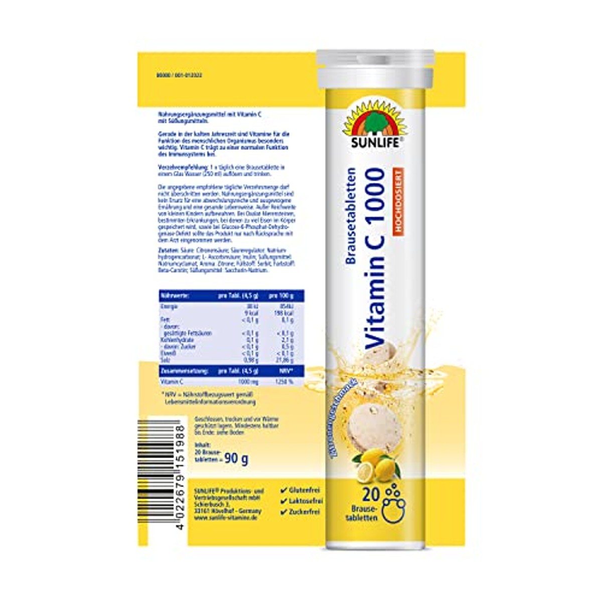 Sunlife Vitamine C 1000 Bruistabletten Verpakking van 5 - 6-pack