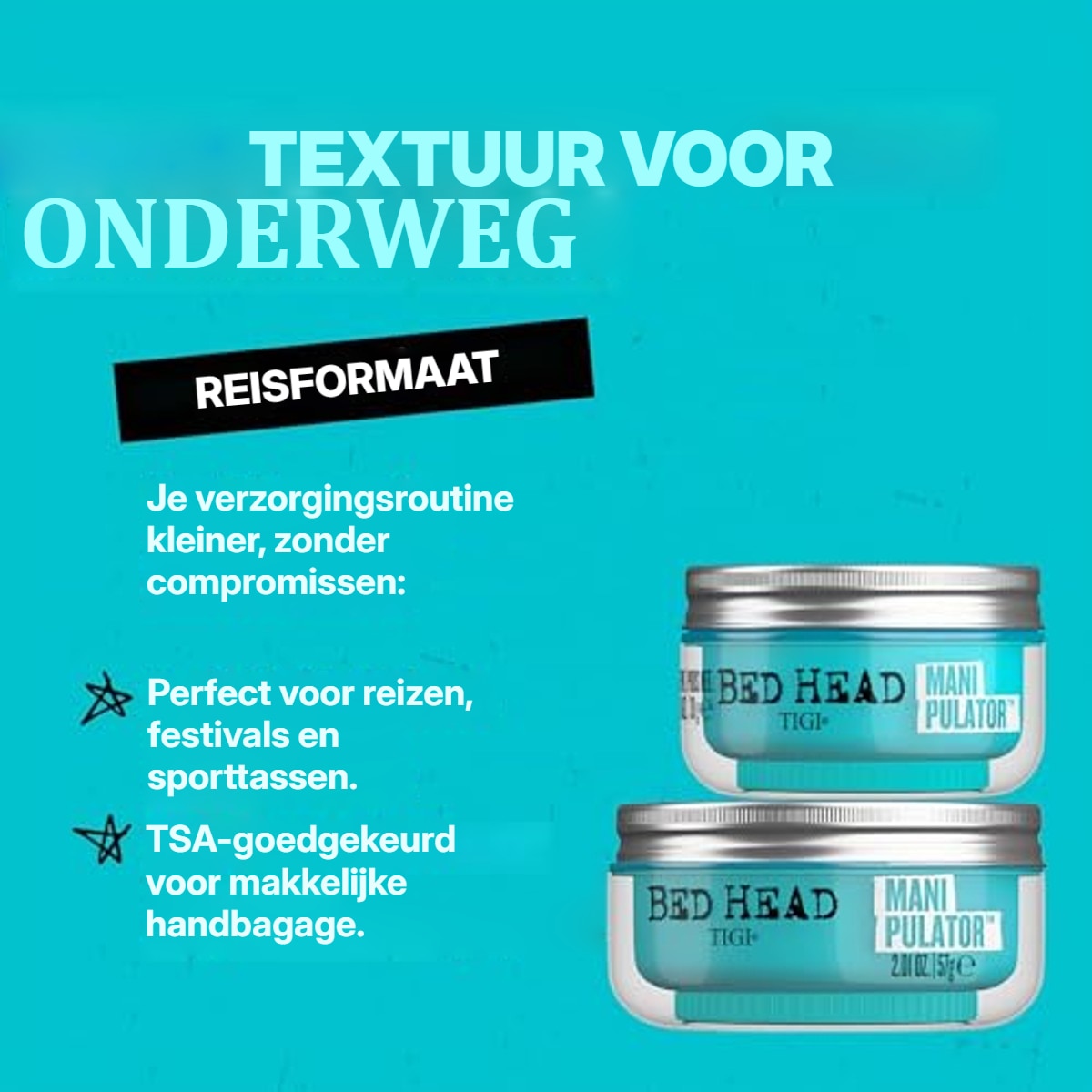 TIGI Bed Head Manipulator Textuurpasta met Stevige Grip in Reisformaat 30 g - 6-pack – foto 5
