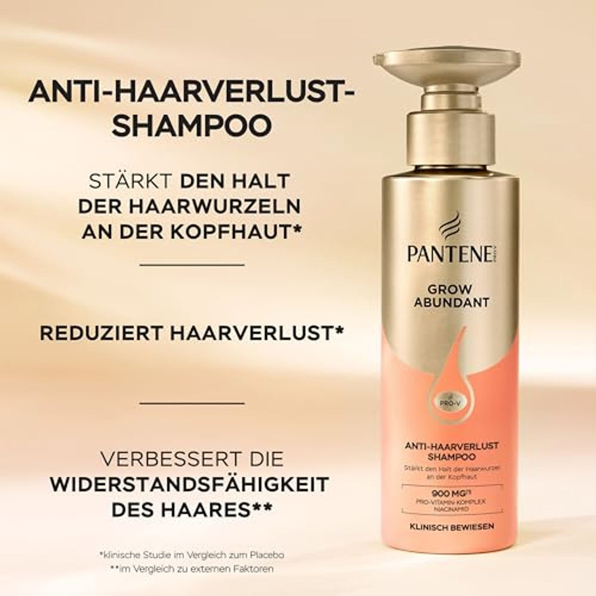 Pantene Grow Abundant Anti-haaruitval shampoo 6 x 290 ml - Voordeelverpakking