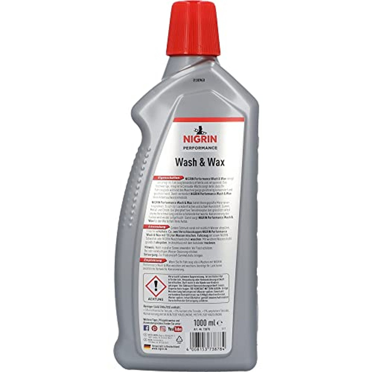 NIGRIN Performance Wash & Wax Turbo 73878 6 x 1 liter - Voordeelverpakking