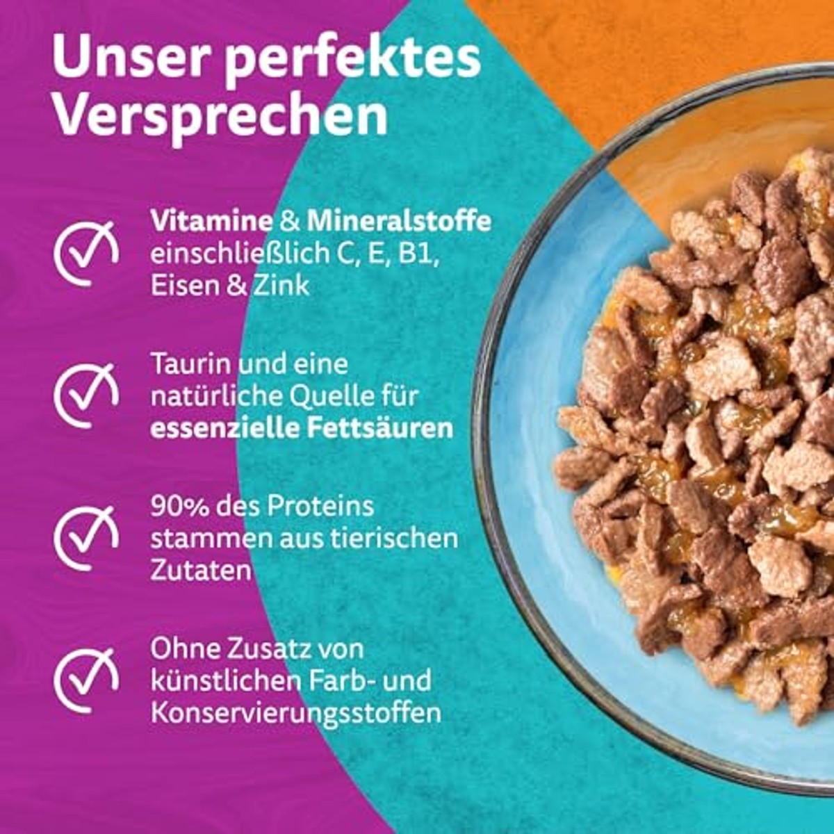 Whiskas Adult 1+ natvoer kattenvoer Tasty Duo Surf & Turf 84 x 85 g - 3-pack