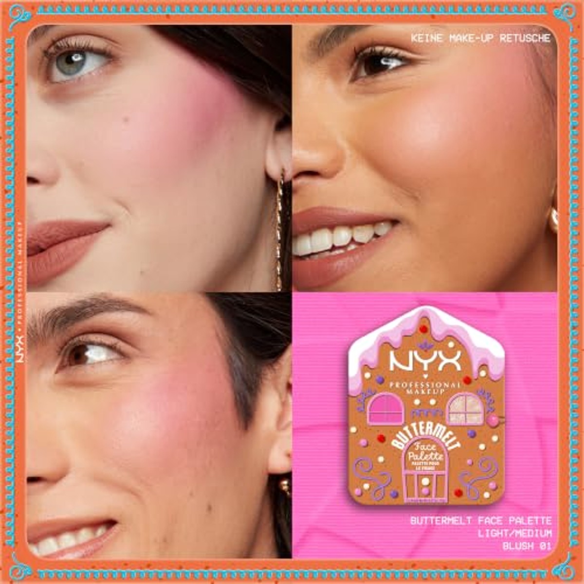 NYX PROFESSIONAL MAKEUP Buttermelt Face Light/Medium 01 - 3 stuks