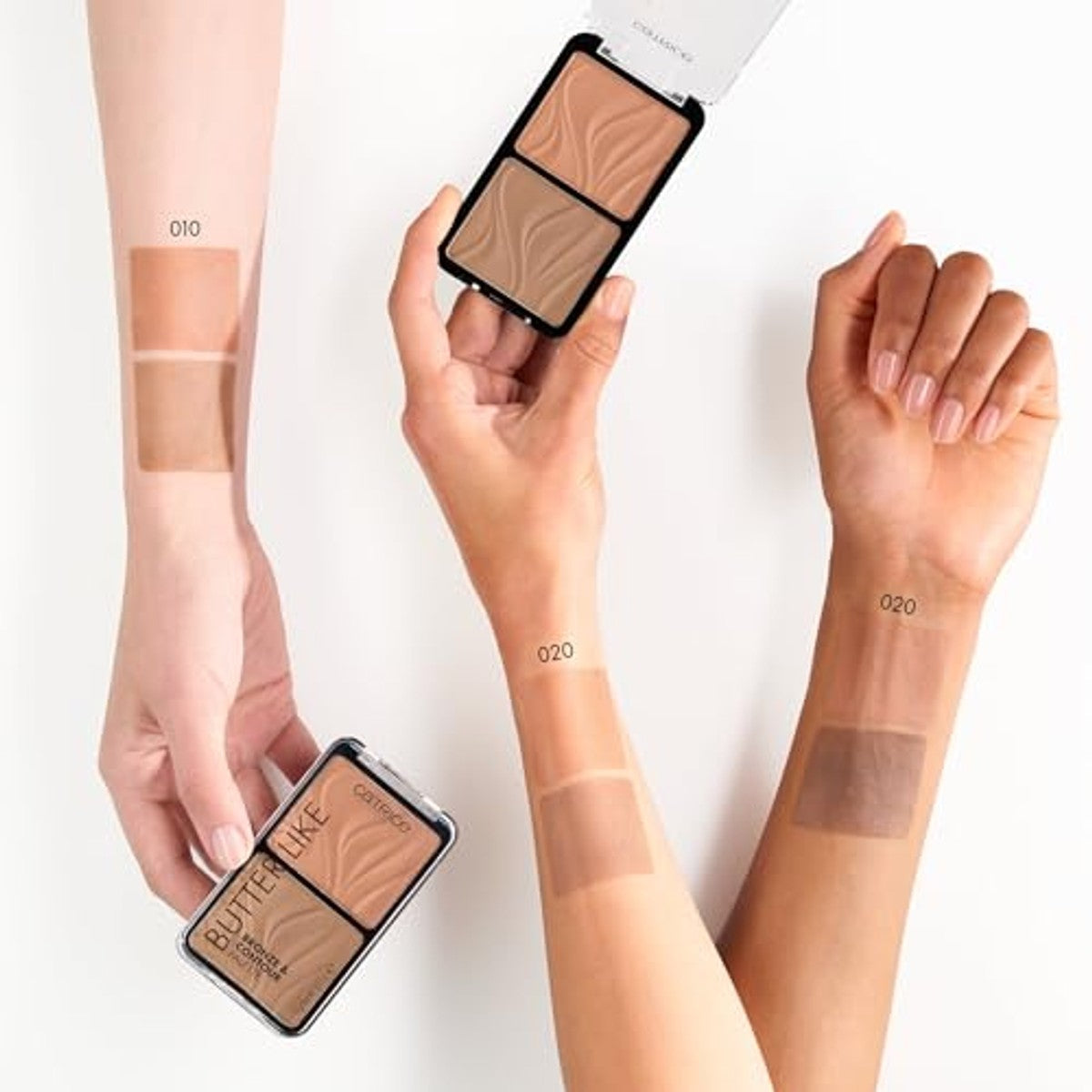 Catrice Cosmetics Butter Like Bronze & Contour palet 010 bruin - 3-pack