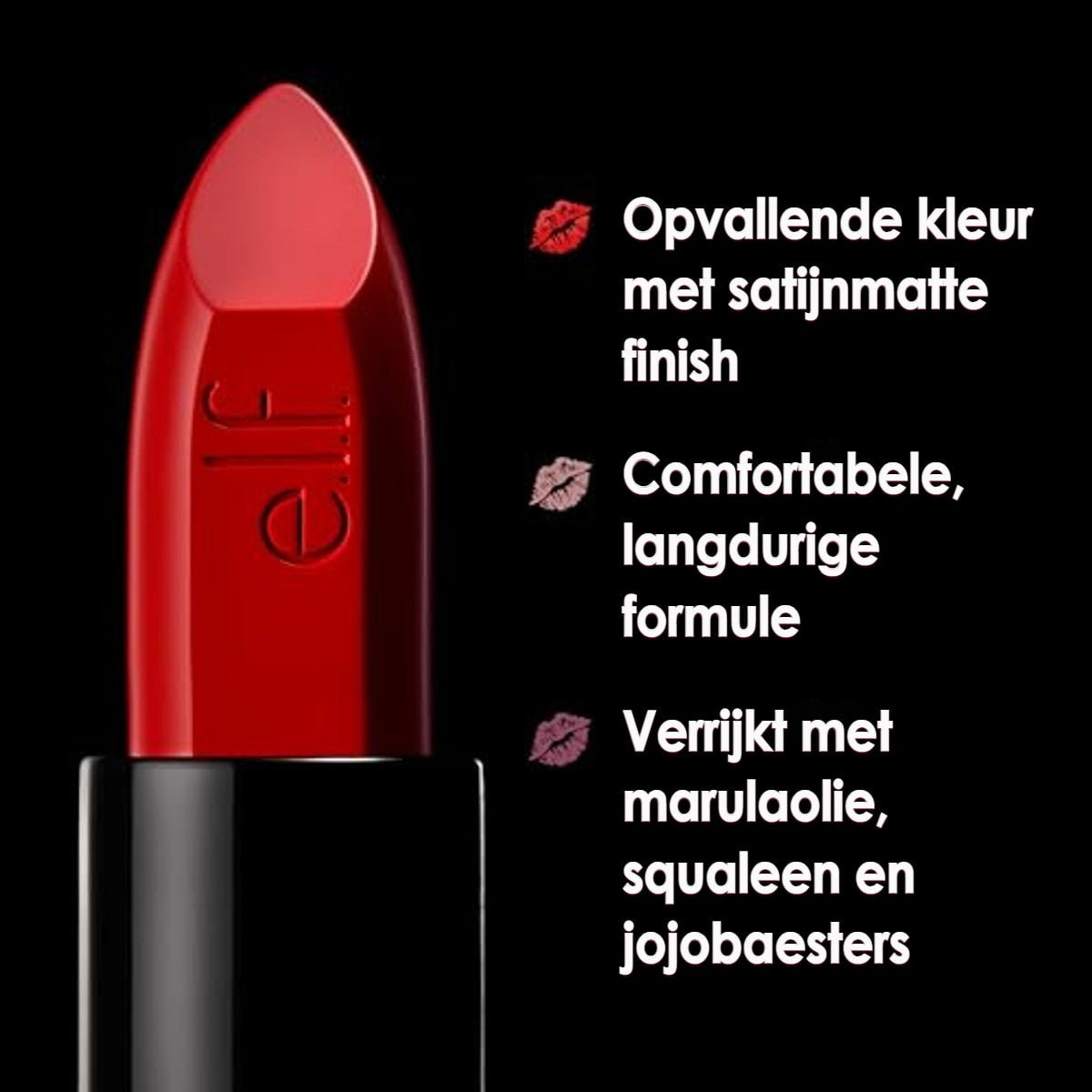 e.l.f. O Face Satin Lipstick 3 stuks – foto 5