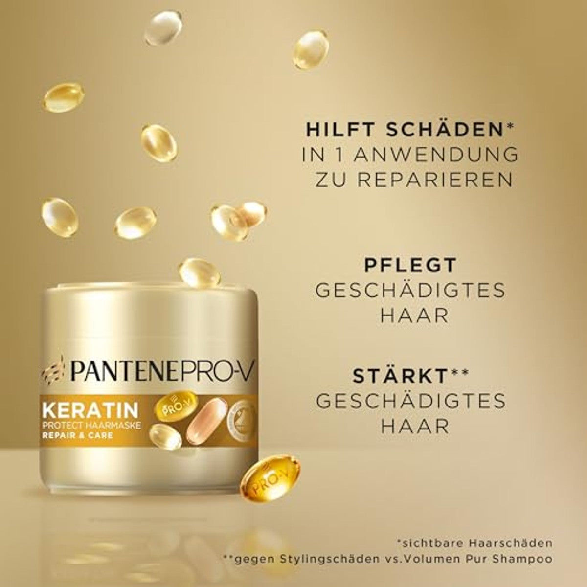 Pantene Pro-V Repair & Care Keratine Protect haarmasker 3 x 500 ml - Voordeelverpakking