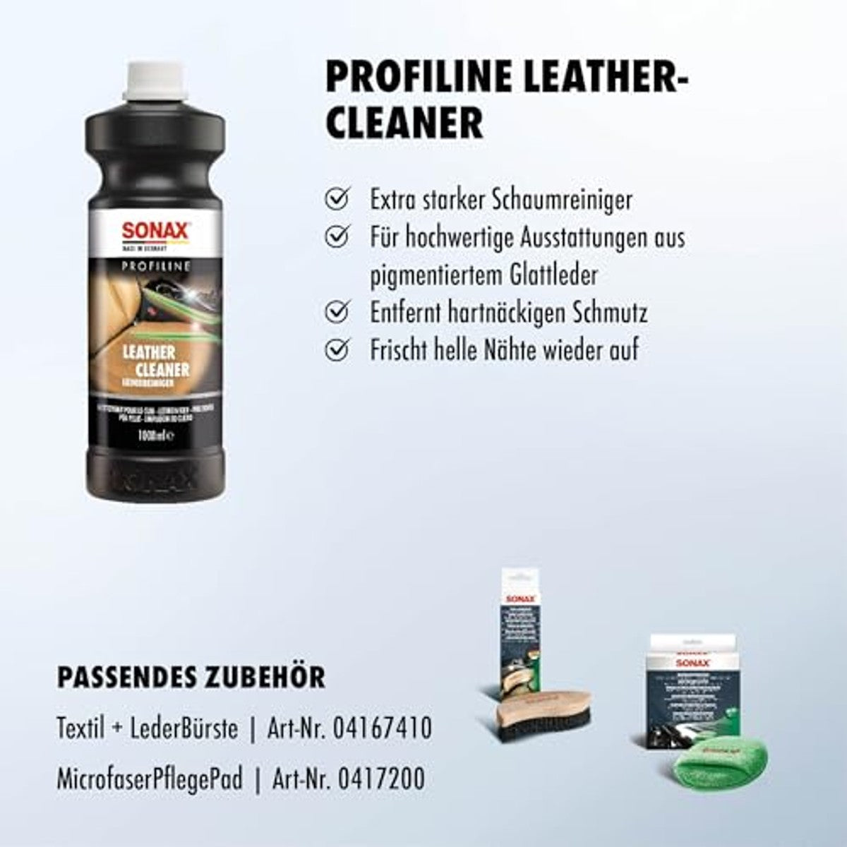 SONAX Profiline LeatherCleaner 6 x 1 liter - Voordeelverpakking – foto 5