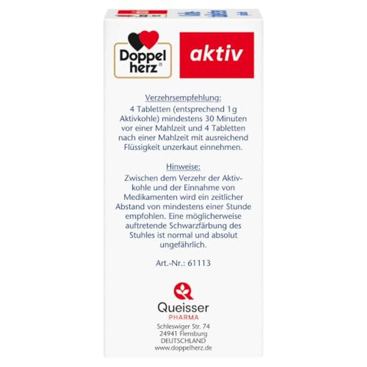 Doppelherz Plantaardige kooltabletten – Doppelherz