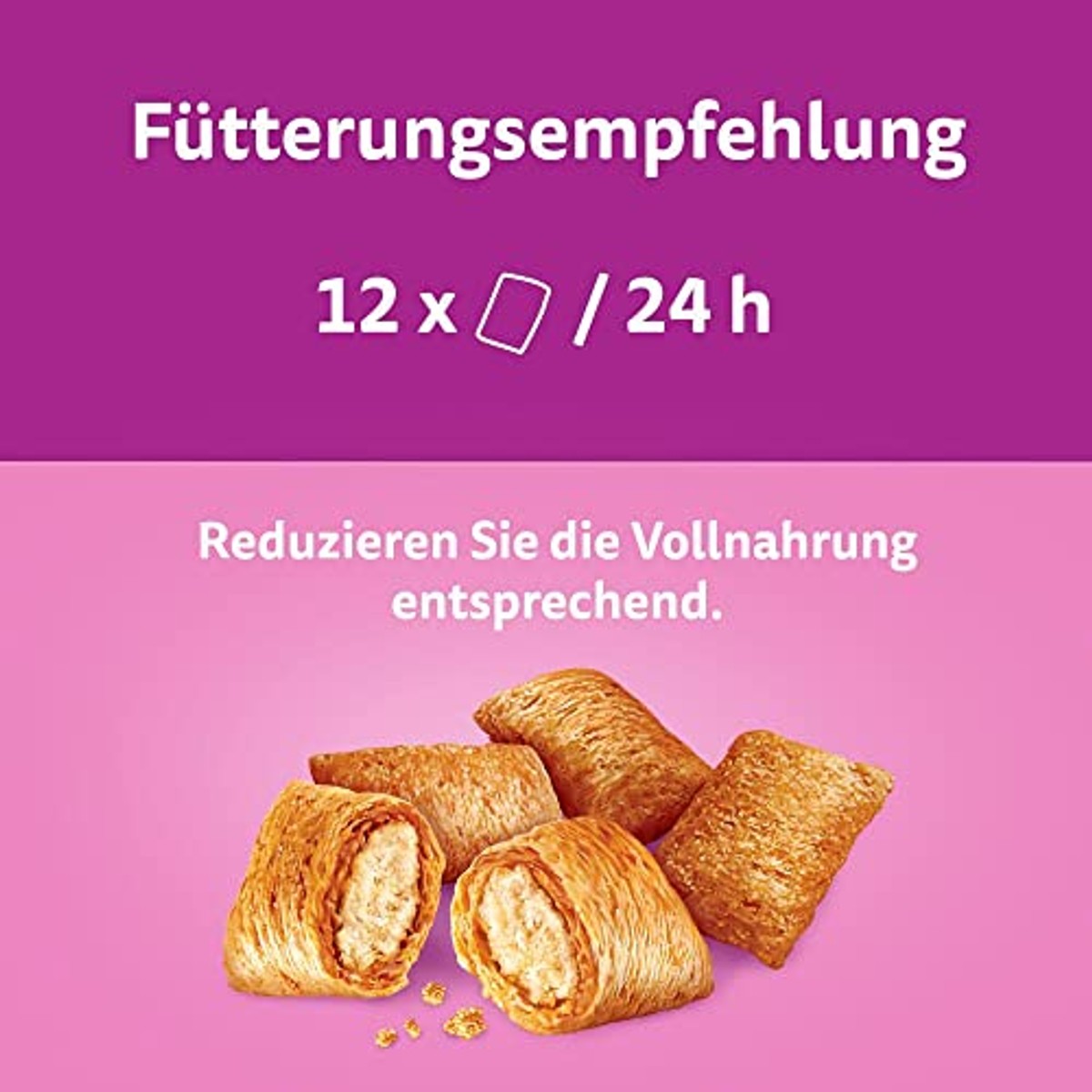Whiskas Knusperbags kattensnack zalmsmaak 4 x 180 g - 6-pack