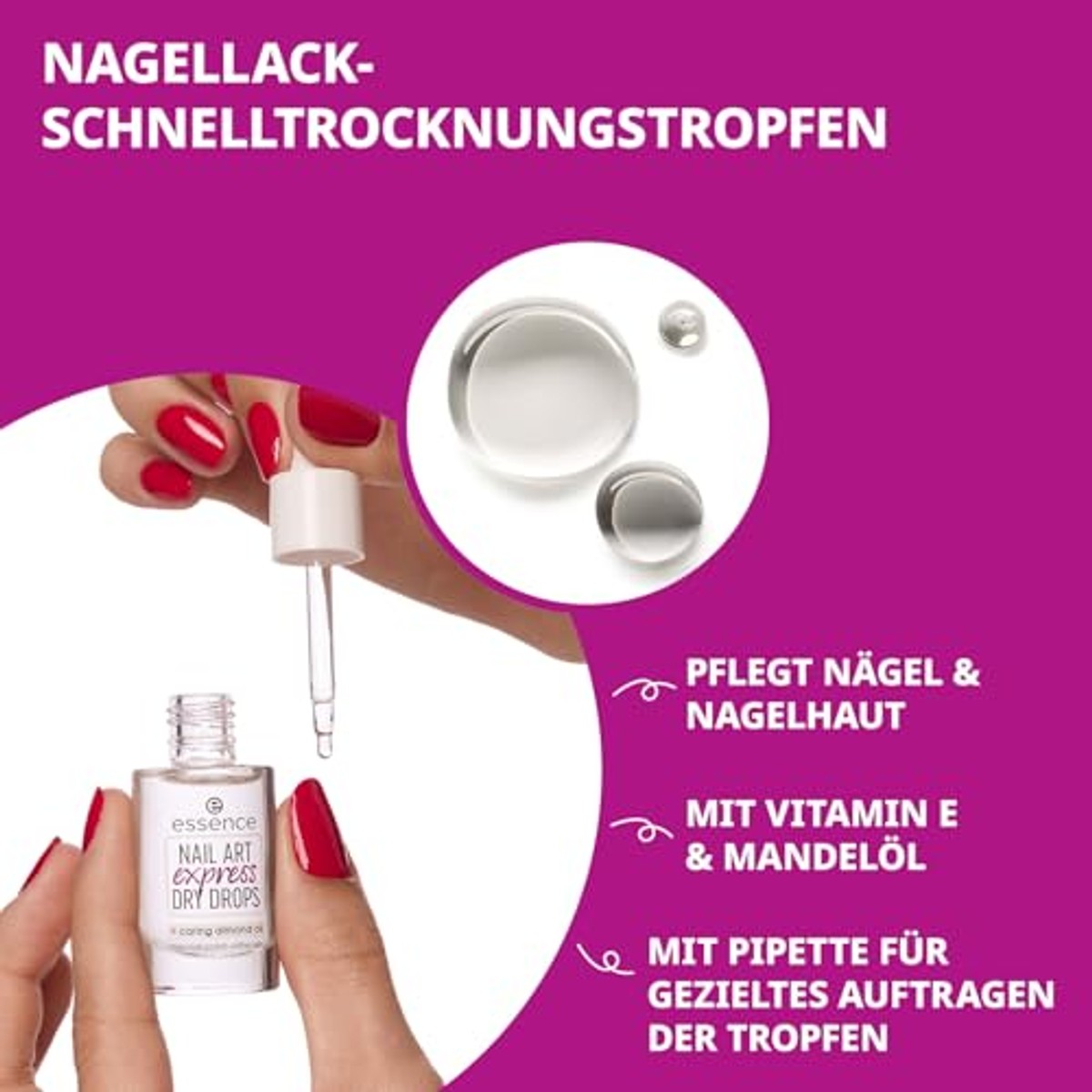 essence Nail Art Express Dry Drops nagellakdroger - 6-pack