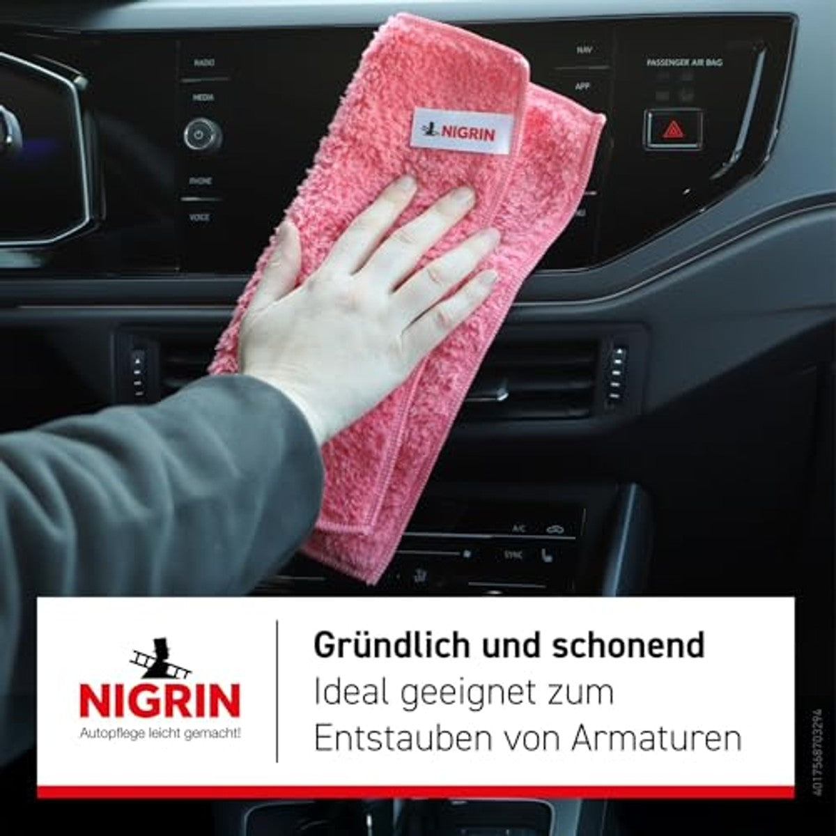 NIGRIN Stofdoek koraal 6 x 1 stuk - Voordeelverpakking