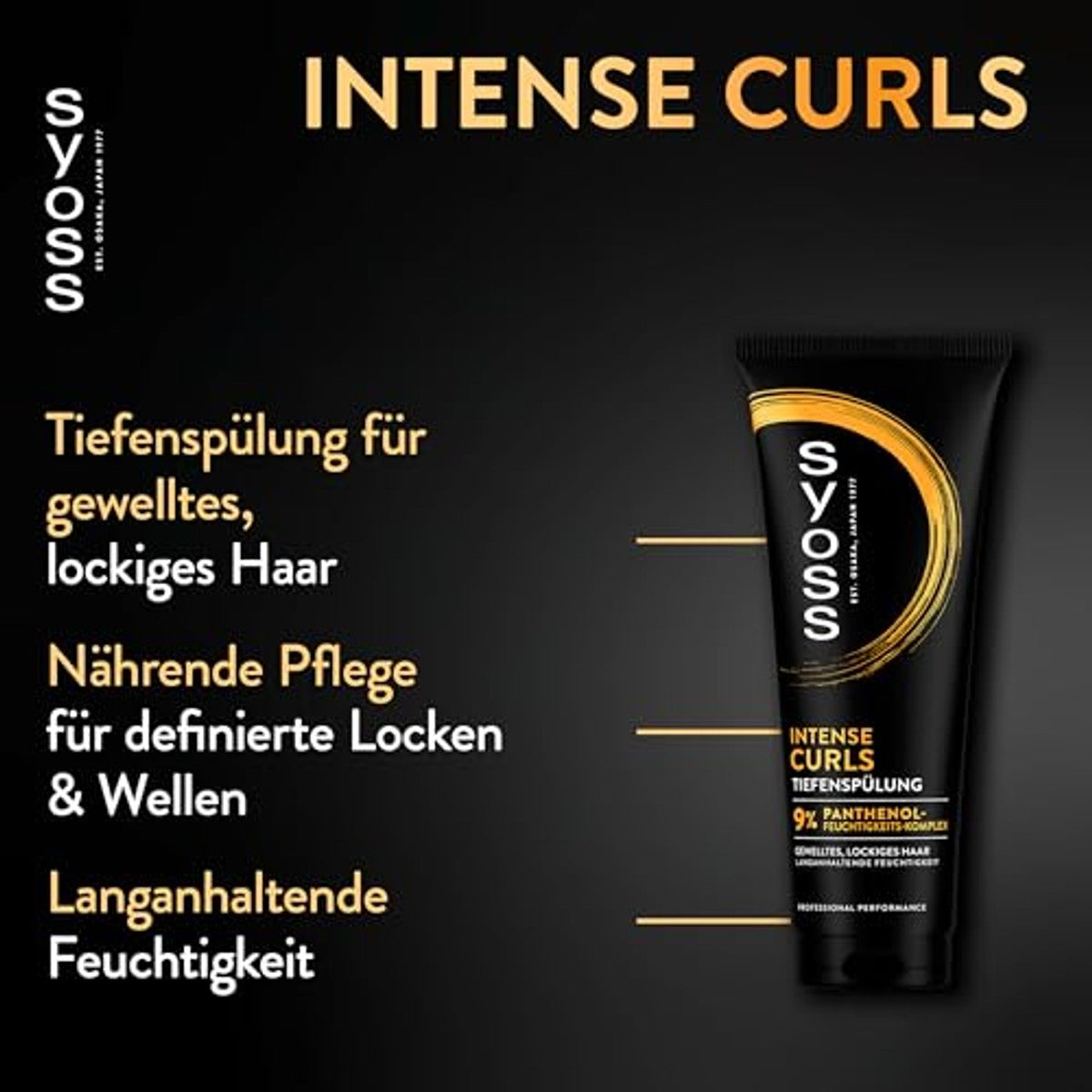 Syoss Dieptespoeling Intense Curls 3 x 250 ml - Voordeelverpakking