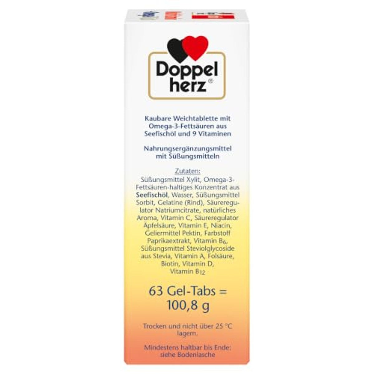 Doppelherz Multivitamine + Omega-3 Kids Groenteachtige Smaak 63 Gel-tabs - 3-pack