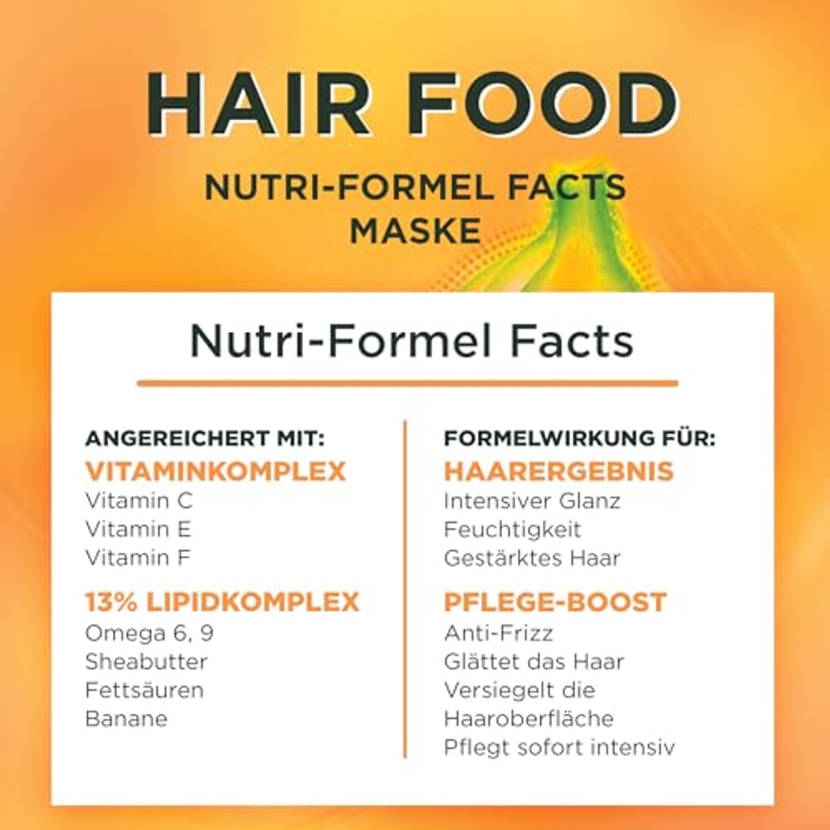 Garnier Fructis Hair Food Banana 3-in-1 haarmasker 6 x 400 ml - Voordeelverpakking