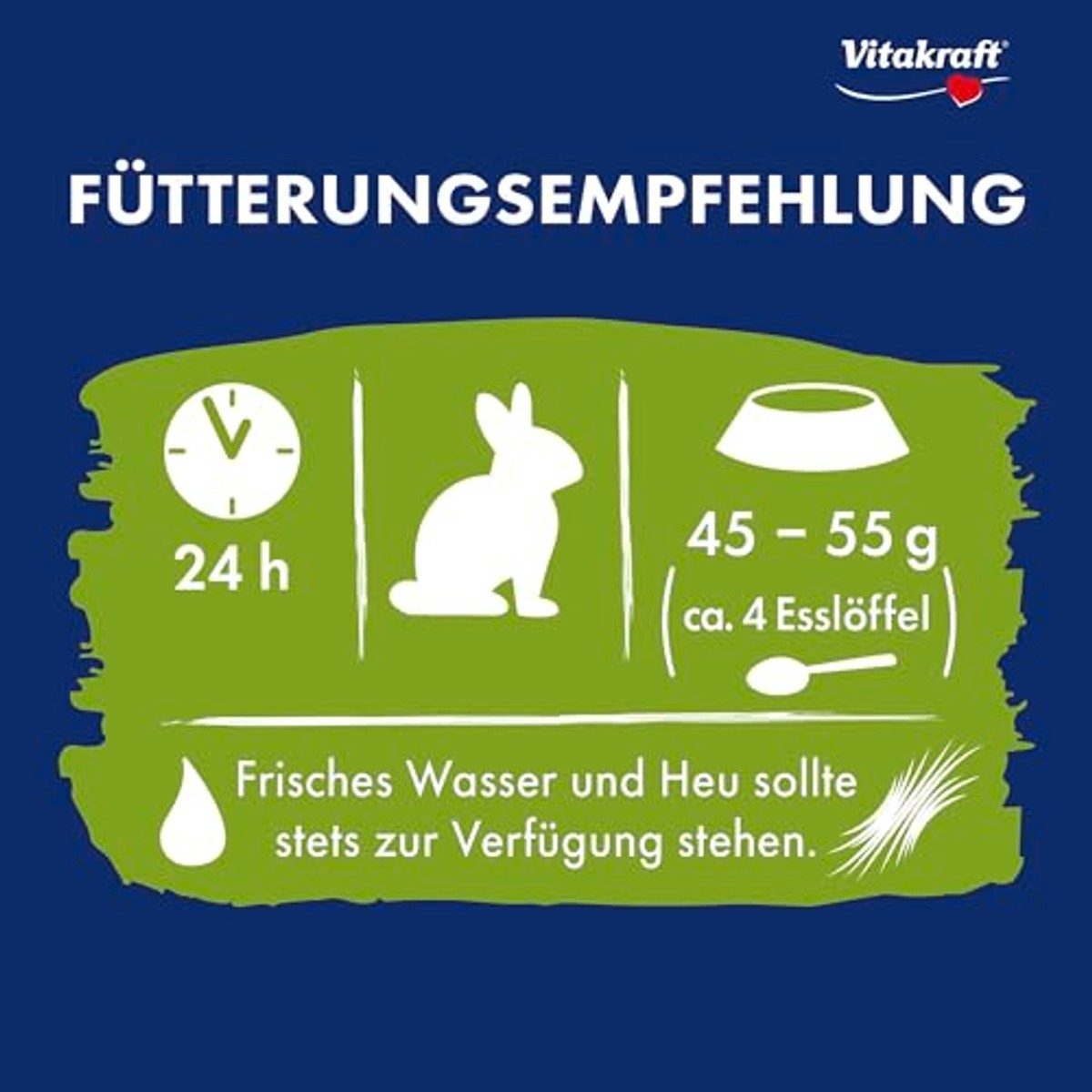Vitakraft Voeding voor dwergkonijnen knaagdiervoer 1 kg - 3-pack