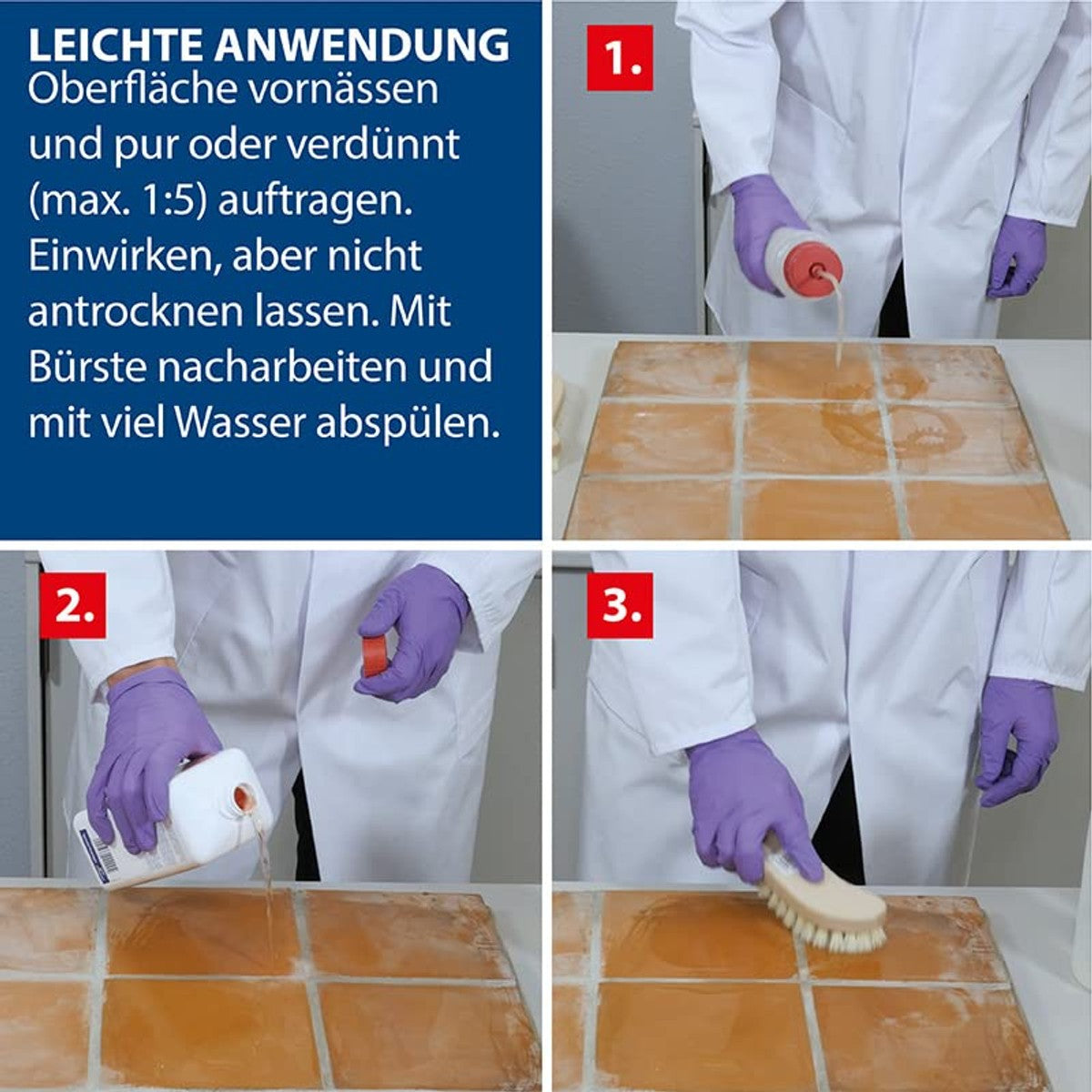 Mellerud Cementsluier Verwijderaar 3 x 1 liter - Voordeelverpakking